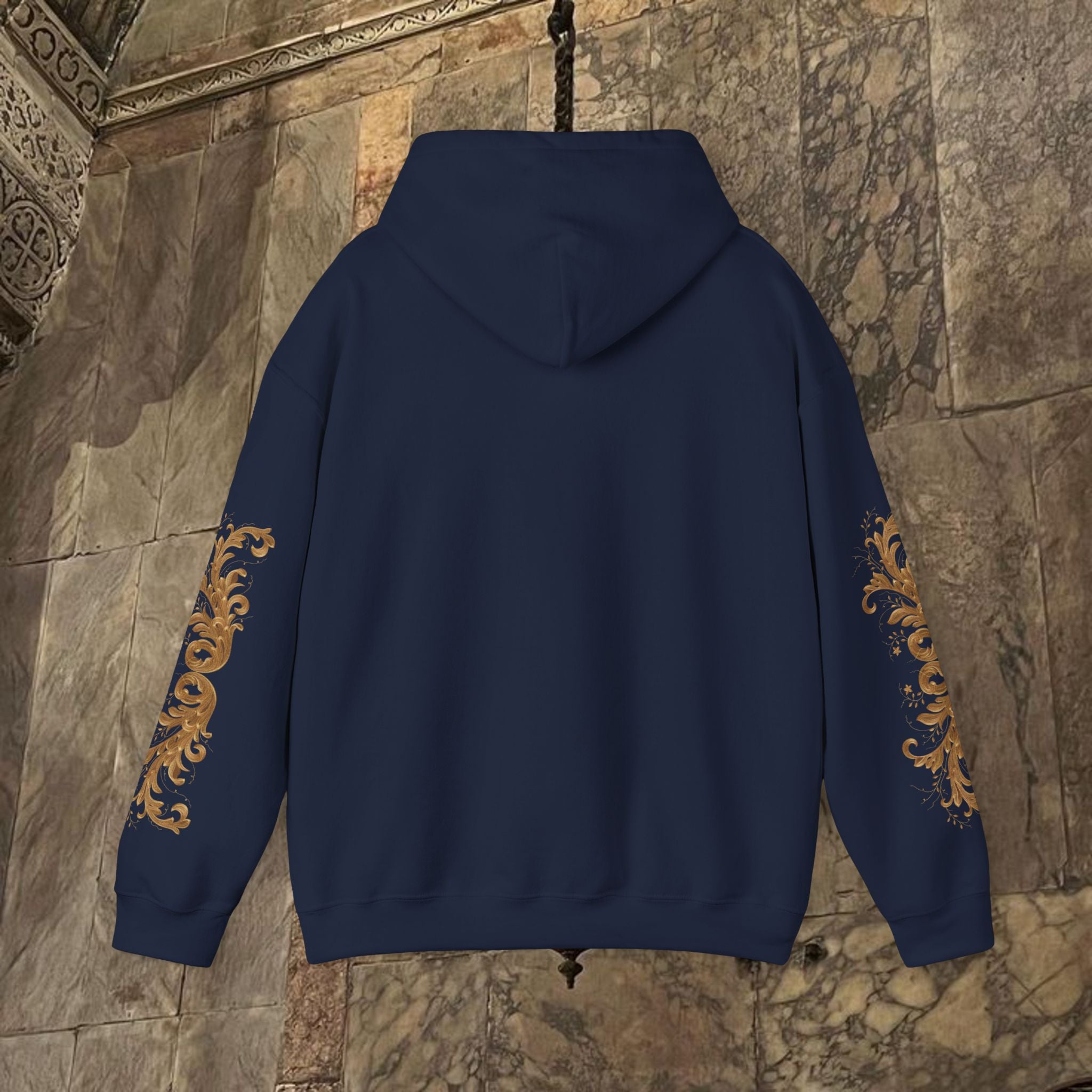 Byzantine Manuscript Art Hoodie - Orthodox Icon Design