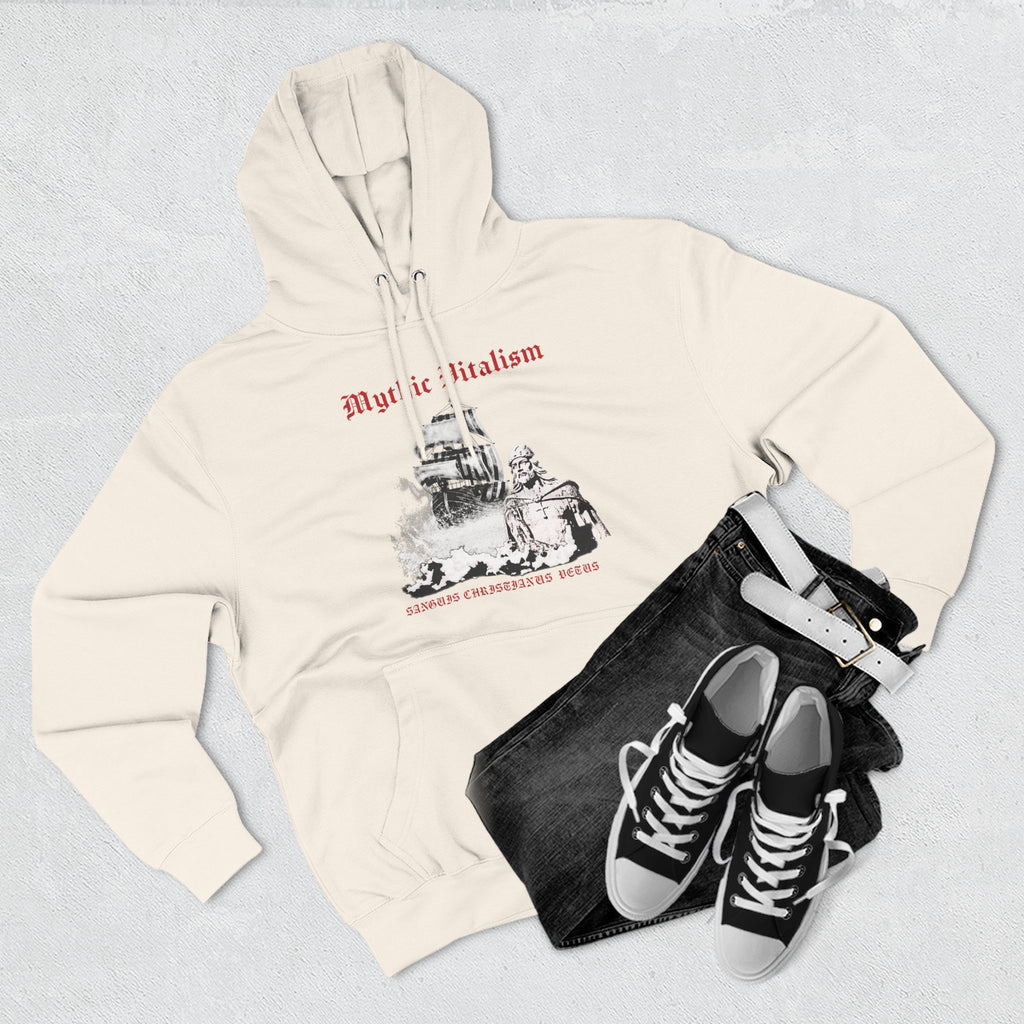 Mythical Vitalism, Sanguis Christianus Vetus Adventure and Exploration Inspired Graphic Fleece Hoodie