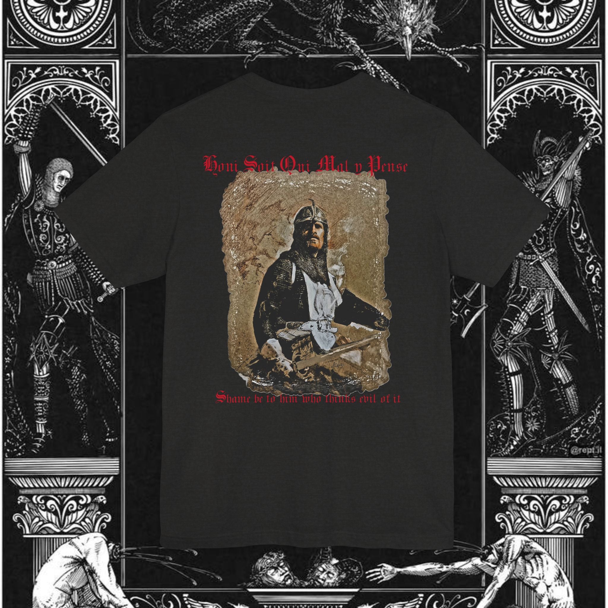The Knight's Rest Medieval Fantasy Graphic T-Shirt