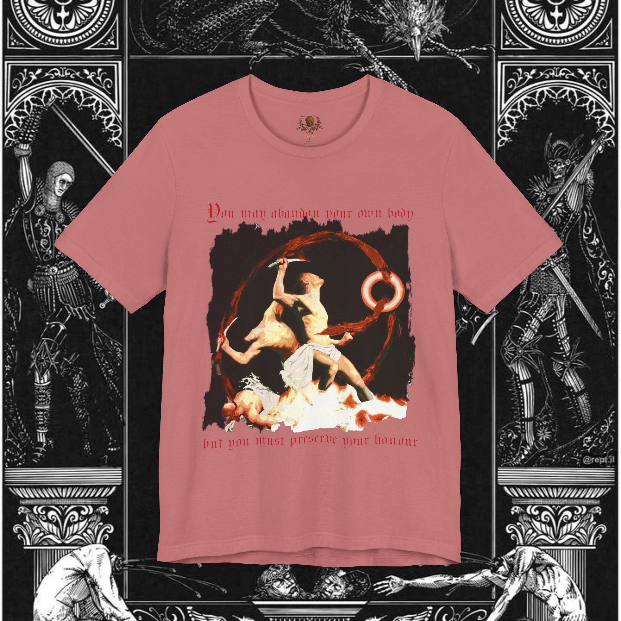The Samurai's Vengeance Medieval Fantasy Graphic Shirt