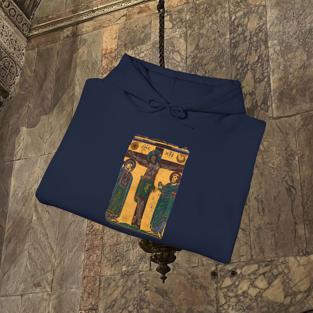 Byzantine Icon Art Hoodie - Classical Religious Design