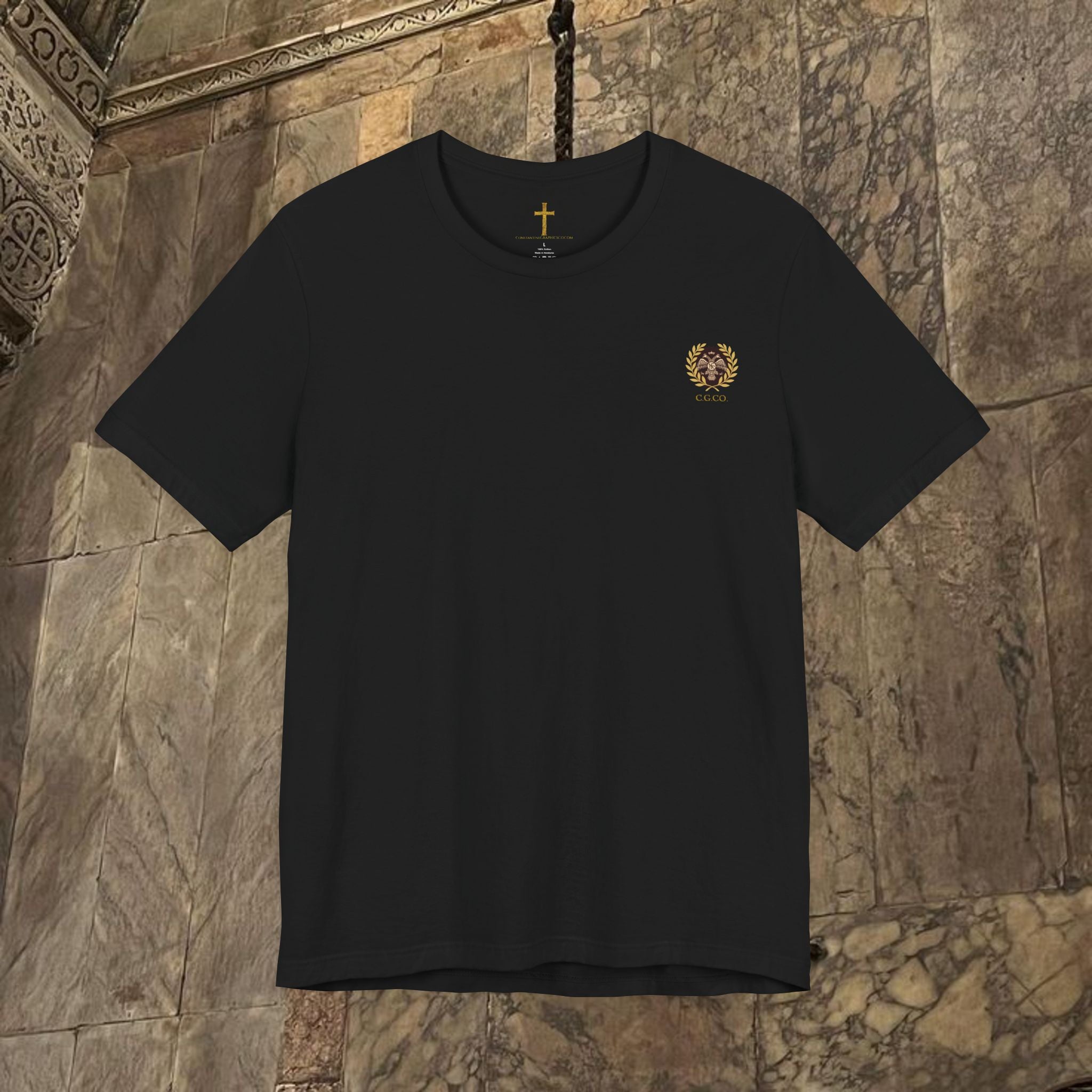 The Last Great Emperor Byzantine Inspired Cotton Graphic T-shirt Back Version