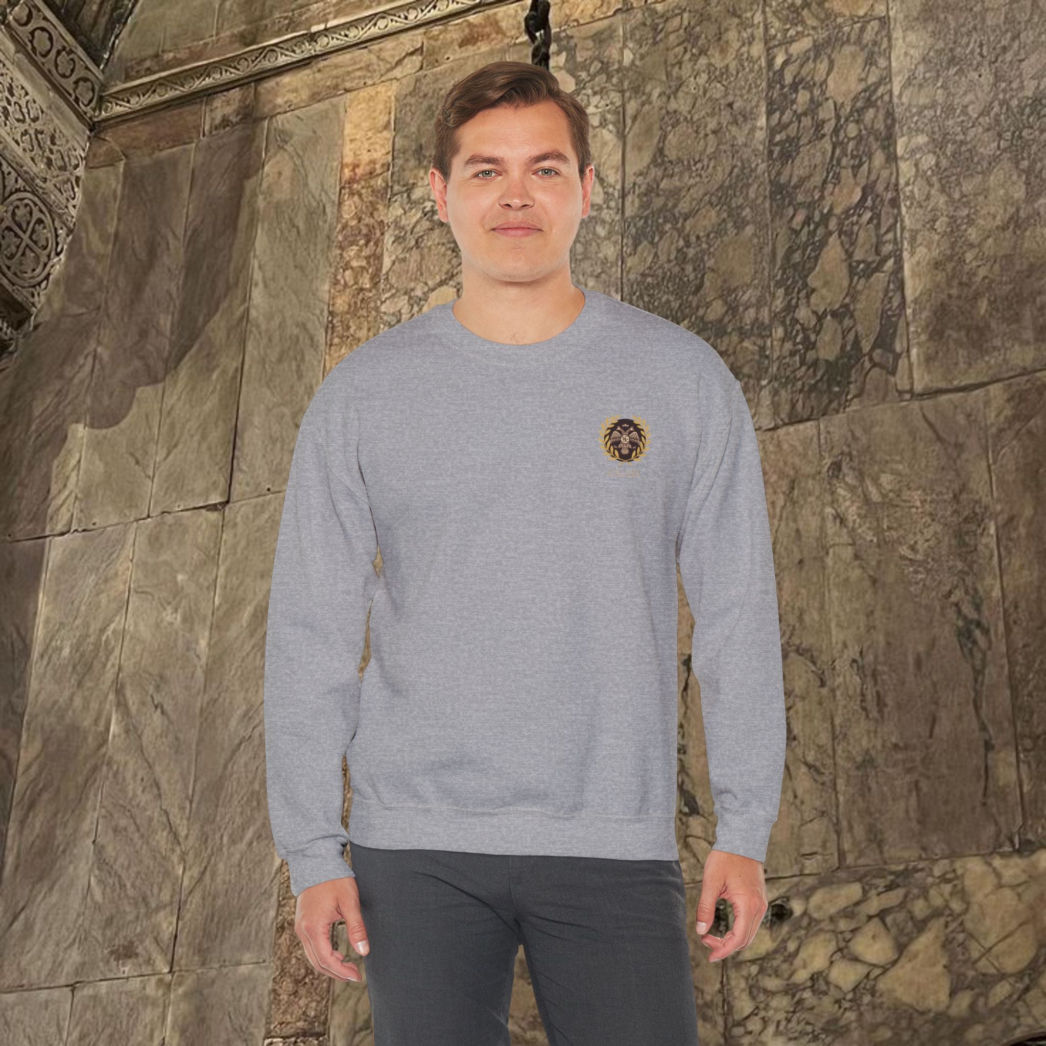 The Kings Fate Byzantine Inspired Graphic Crewneck Sweatshirt Back Version
