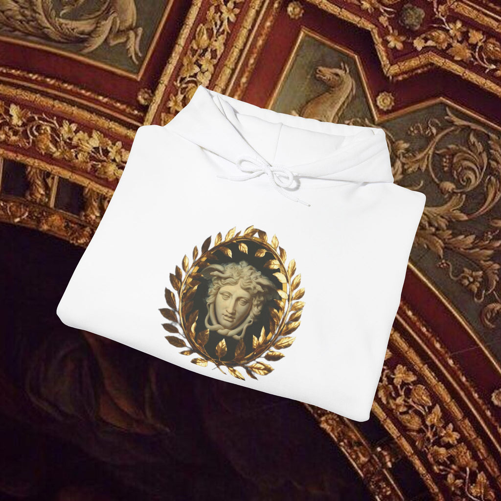 Medusa's Gaze Classical Mythology Inspired Unisex Heavy Blend Hooded Graphic Sweatshirt