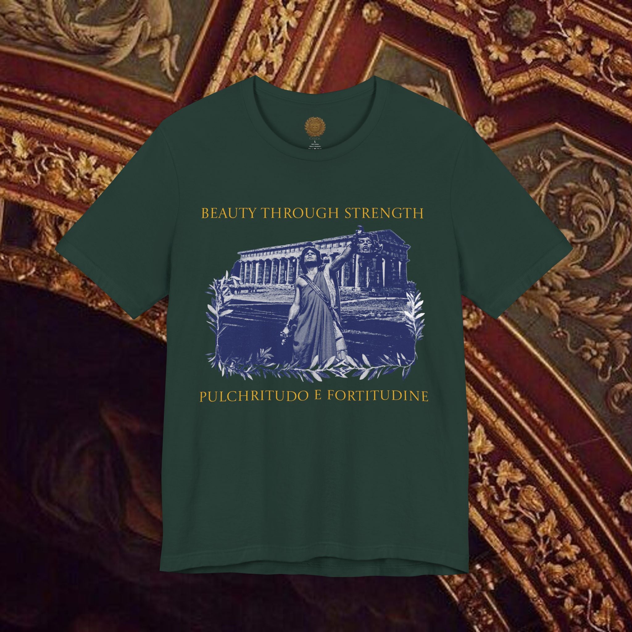 The Hero's Victory Classically-Themed Cotton Graphic T Shirt