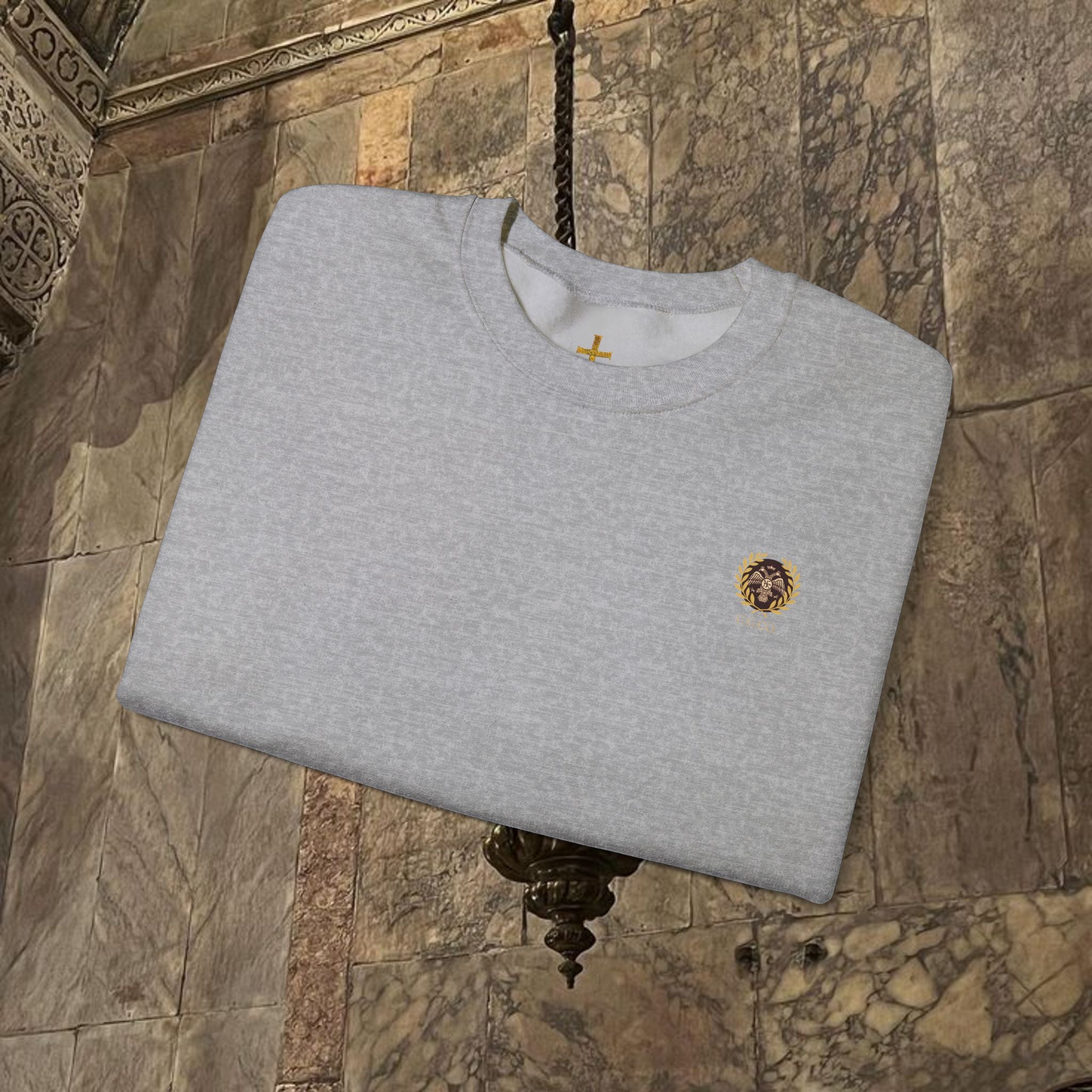 The Last Great Emperor Byzantine Inspired Crewneck Sweatshirt Back Version