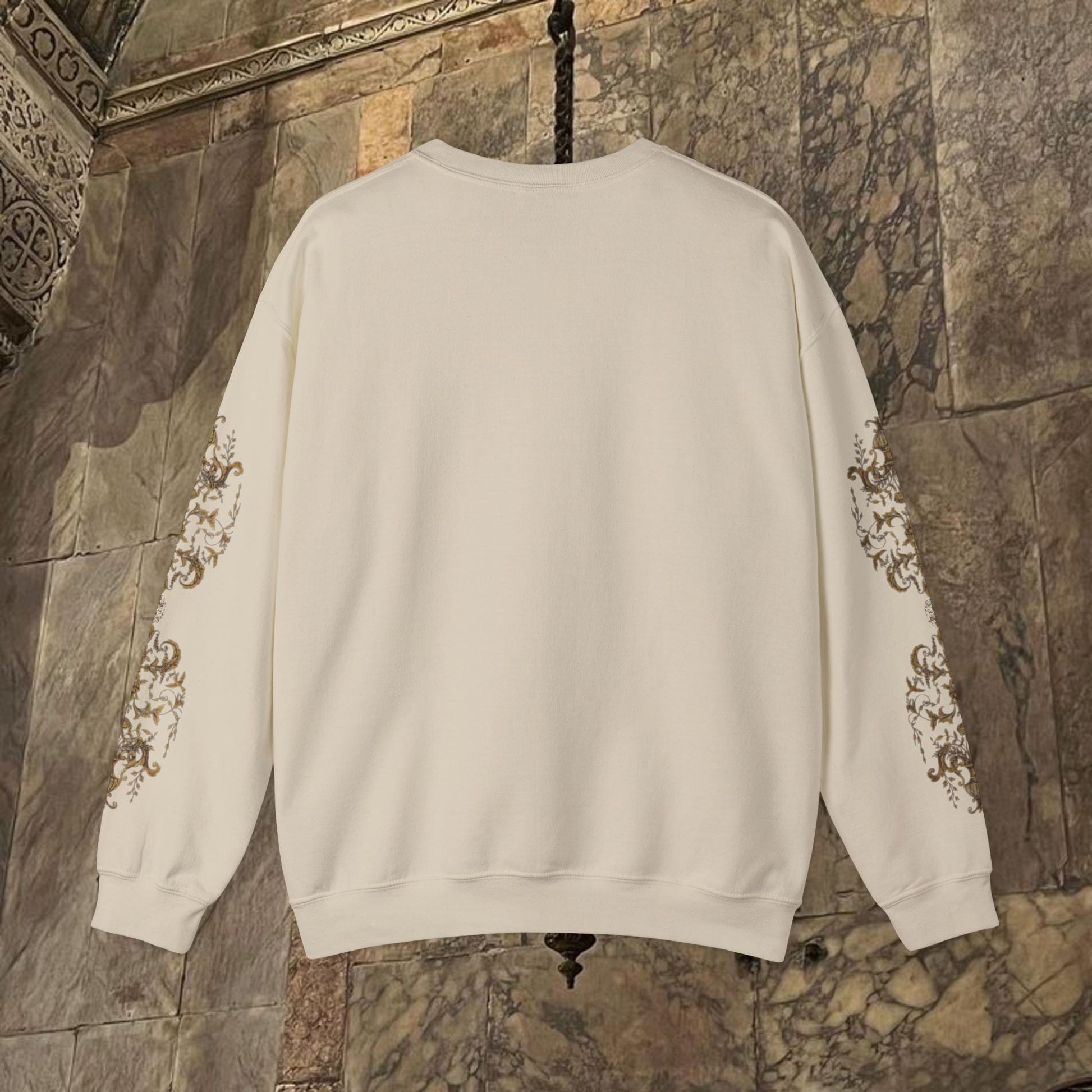 Byzantine Icon Art Sweatshirt -  Mother and Child Design