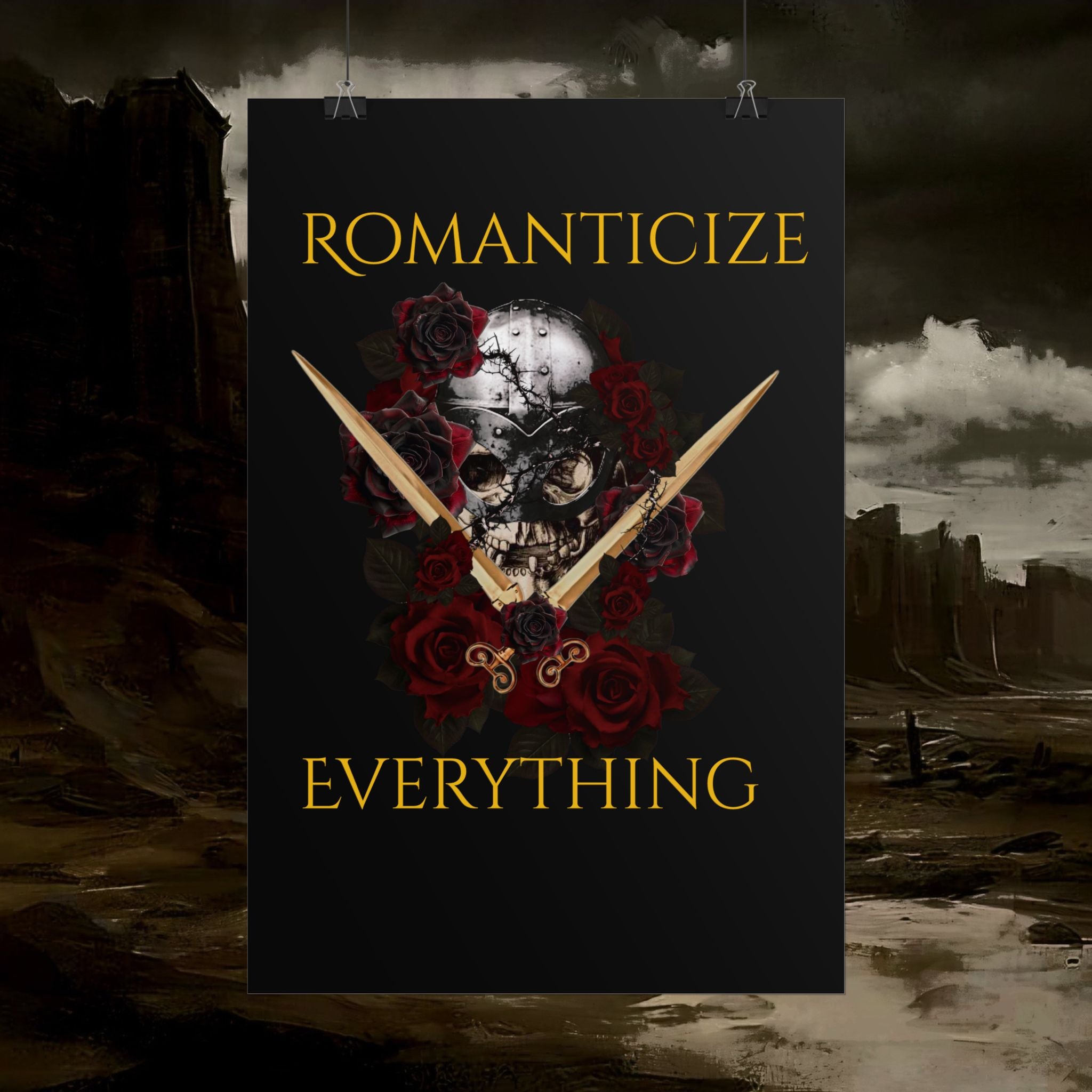 The Barbarian's Fate Early Medieval Fantasy Saxon themed Rolled Posters