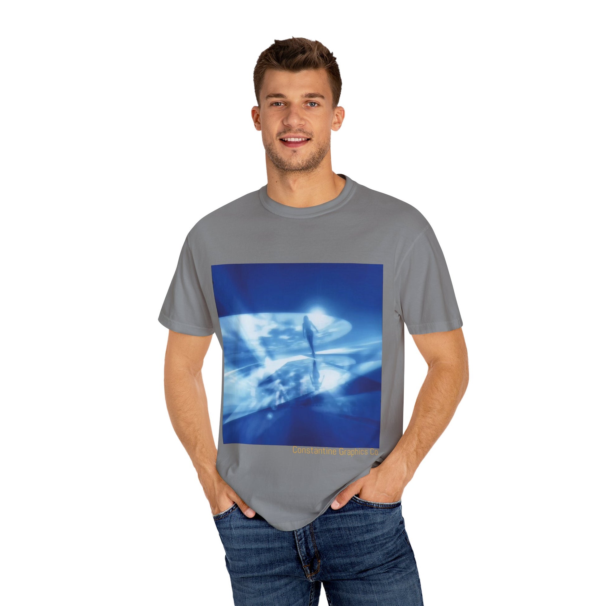 The Blue Portal Cyber Y2k Graphic T Shirt