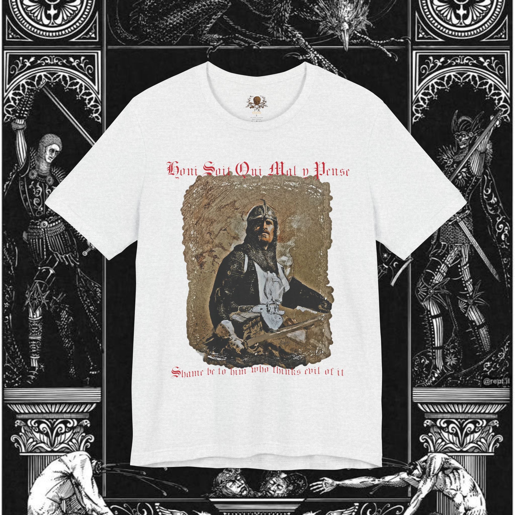 The Knight's Rest Medieval Fantasy Graphic T Shirt