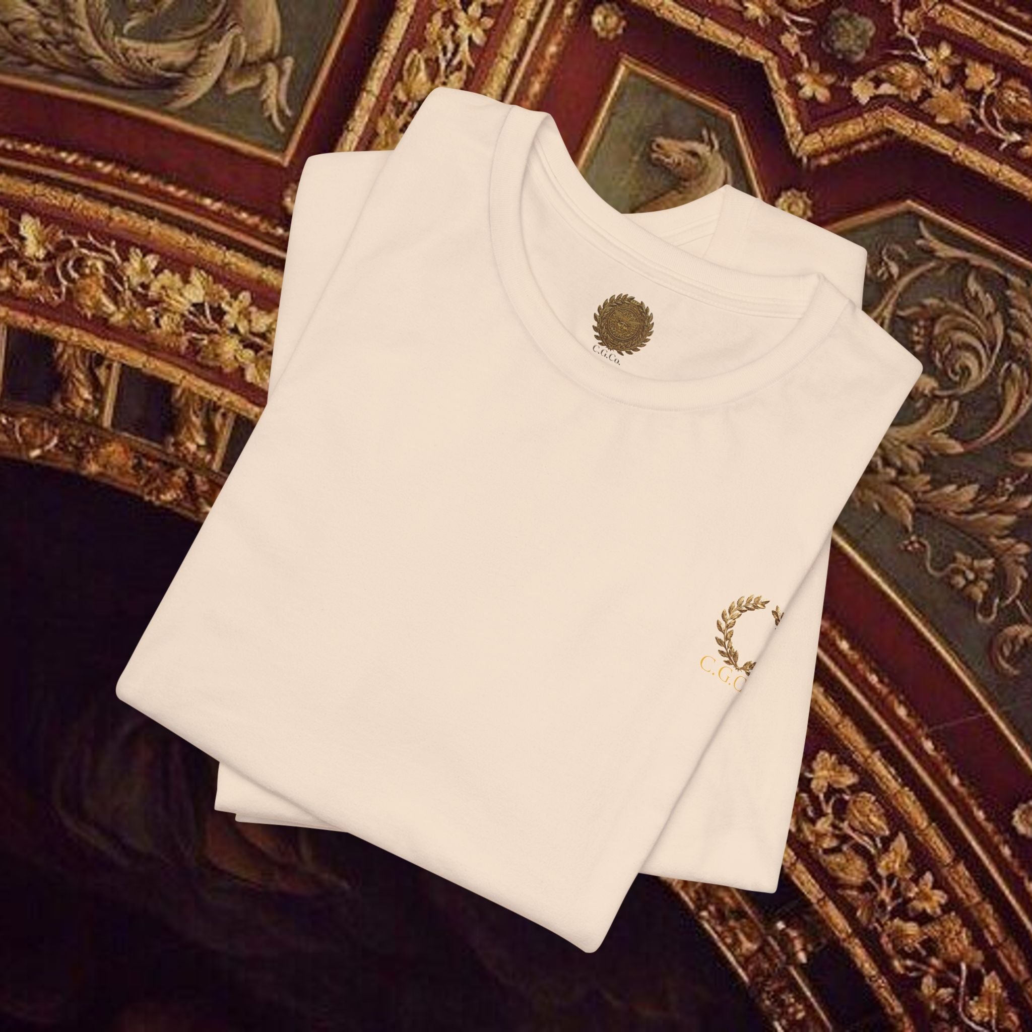 Title: The Hero's Victory Classically-Themed Cotton Graphic T Shirt Back Version