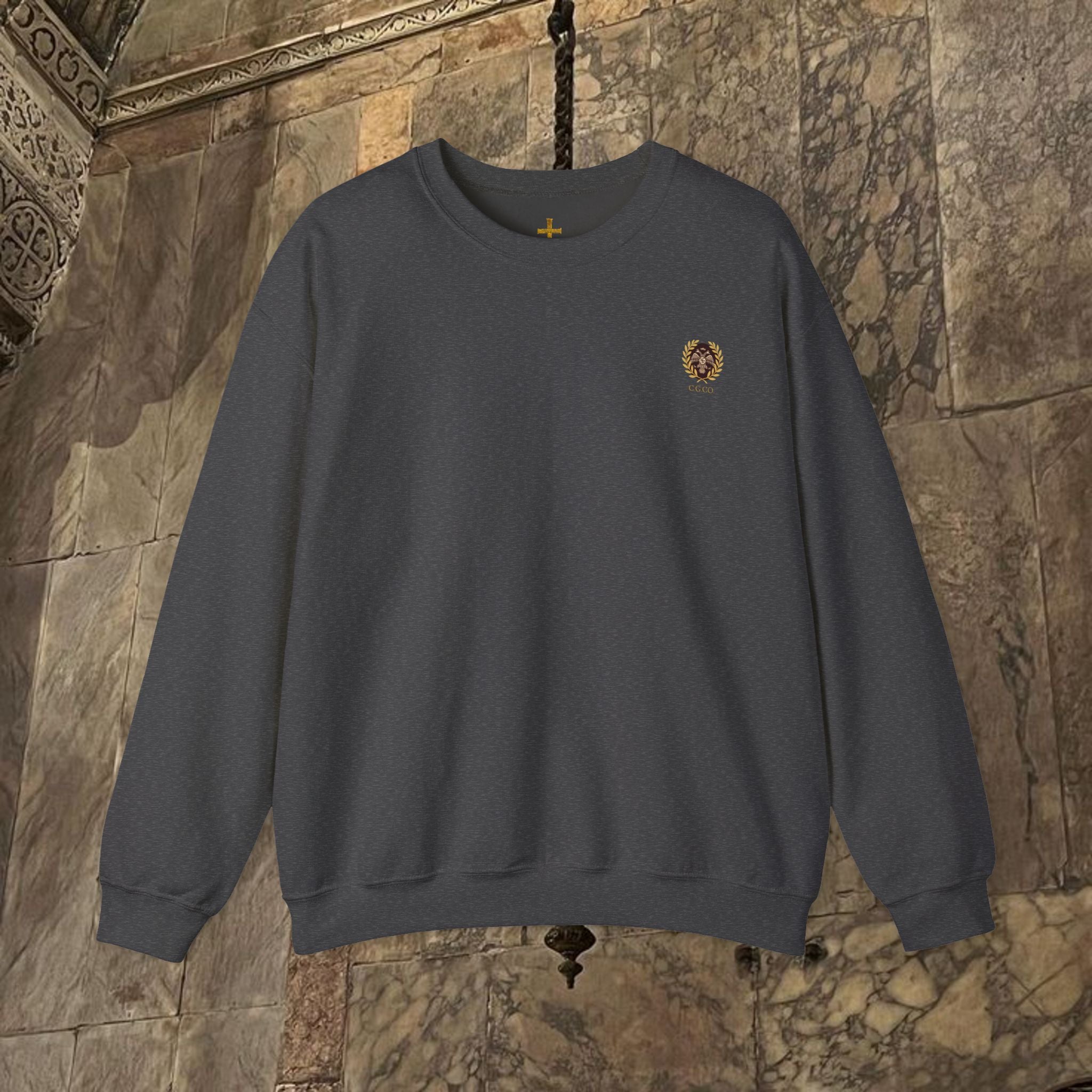 The Last Great Emperor Byzantine Inspired Crewneck Sweatshirt Back Version