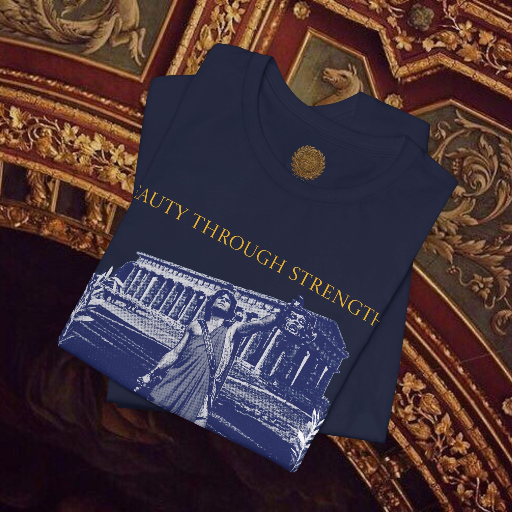 The Hero's Victory Classically-Themed Cotton Graphic T Shirt