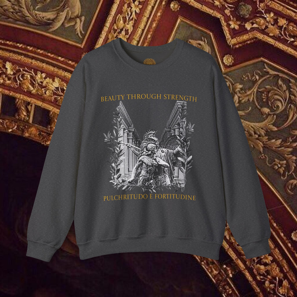 The Goddess's Protection Classically-Inspired Cotton Graphic Sweatshirt