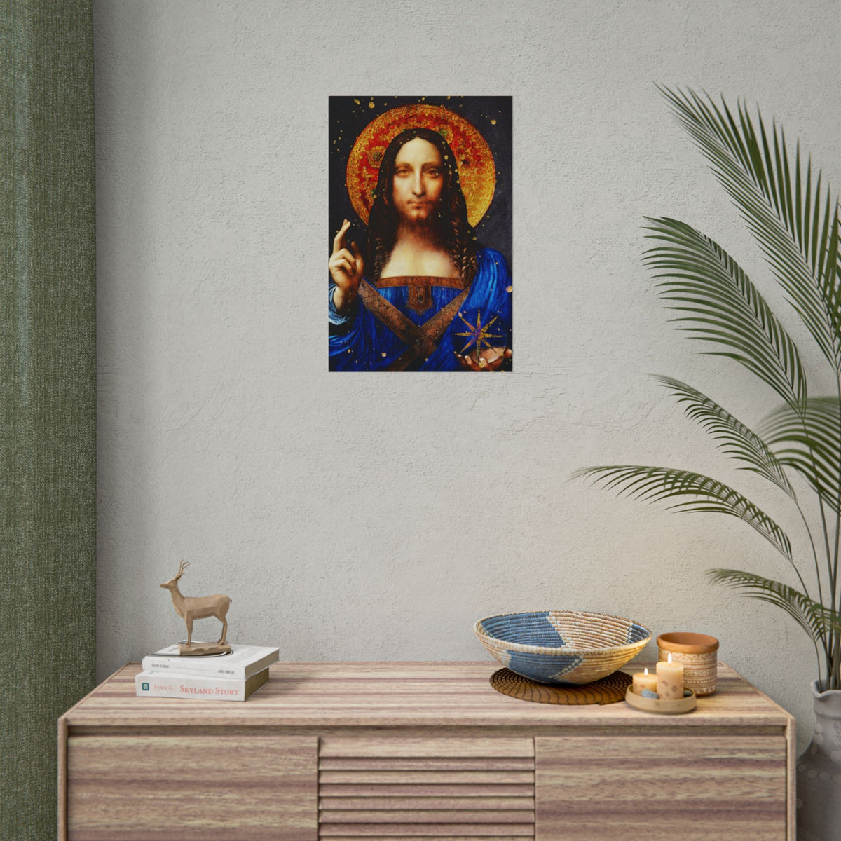 Leonardo da Vinci's Salvator Mundi Remixed Fine Art Print