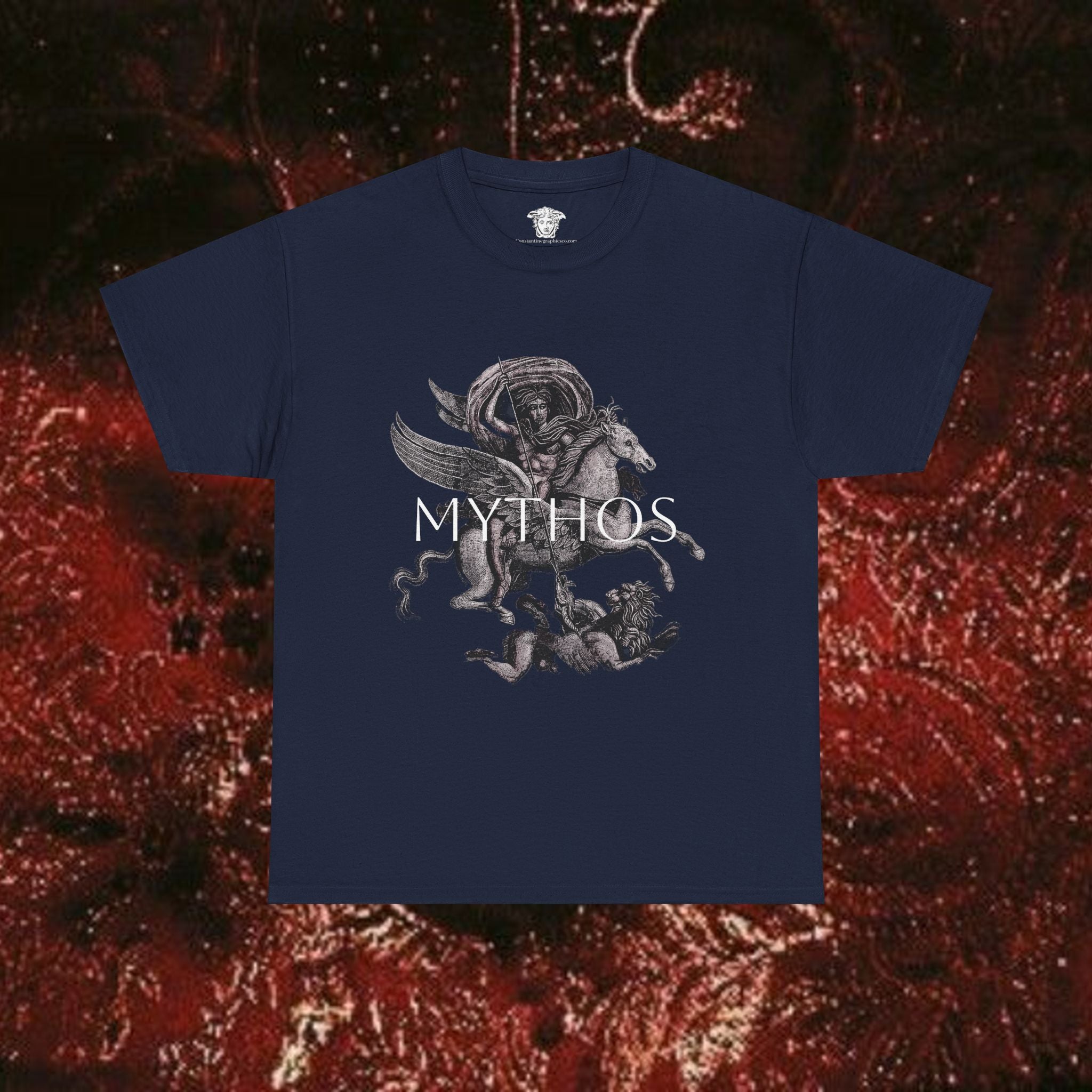 Mythos of the Warrior Graphic Tee - Unisex Heavy Cotton, Historical Shirt, Mythological Esoteric T-Shirt
