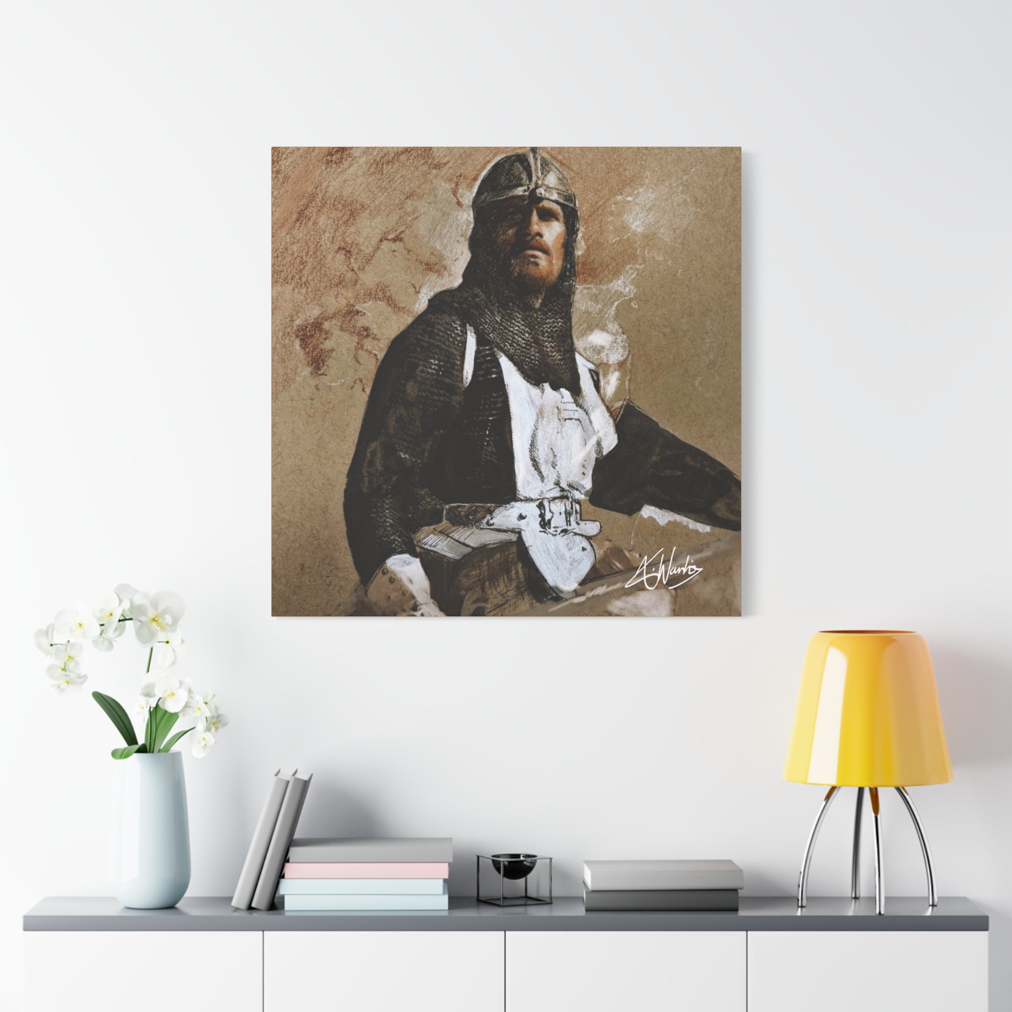 The Knight's Rest Medieval Fantasy Canvas