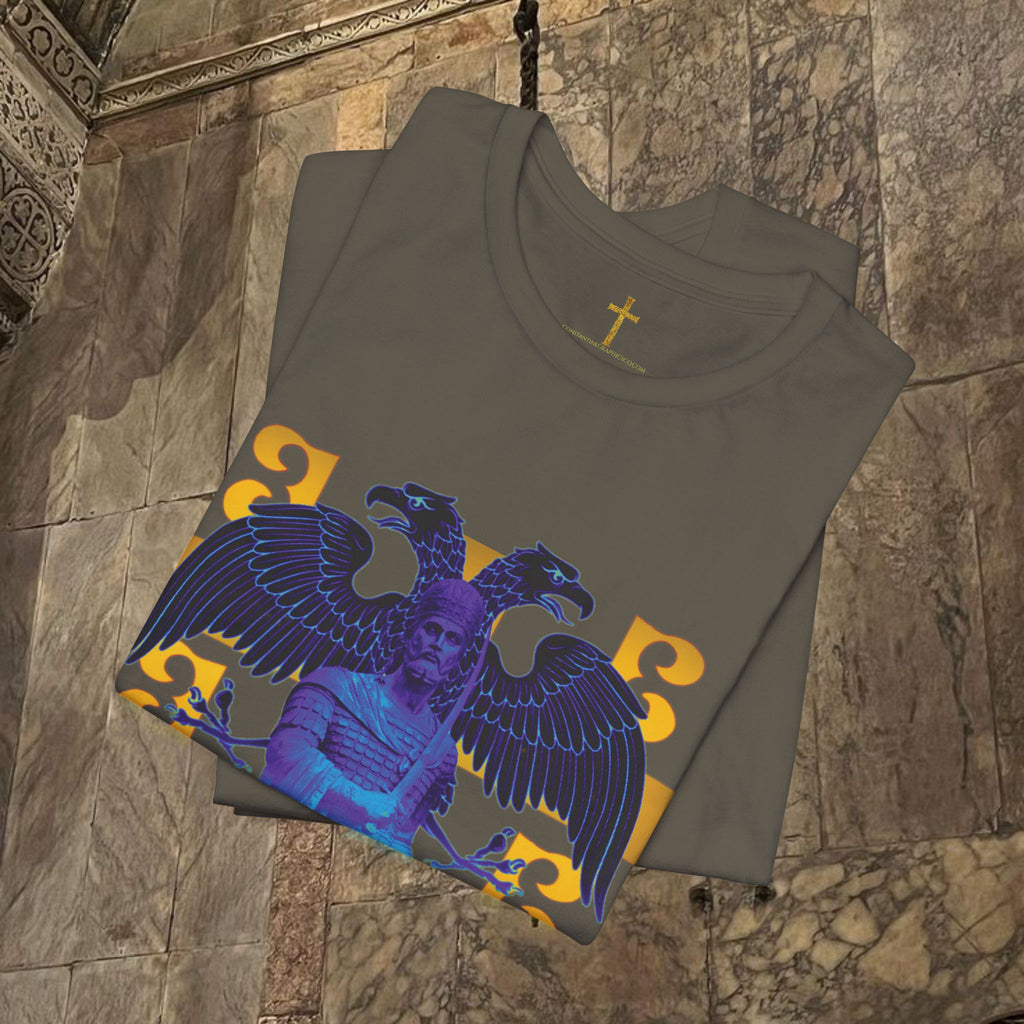 The Last Great Emperor Byzantine Inspired Cotton Graphic T-shirt Front