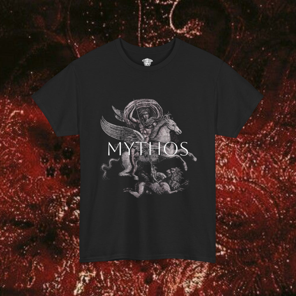 Mythos of the Warrior Graphic Tee - Unisex Heavy Cotton, Historical Shirt, Mythological Esoteric T-Shirt