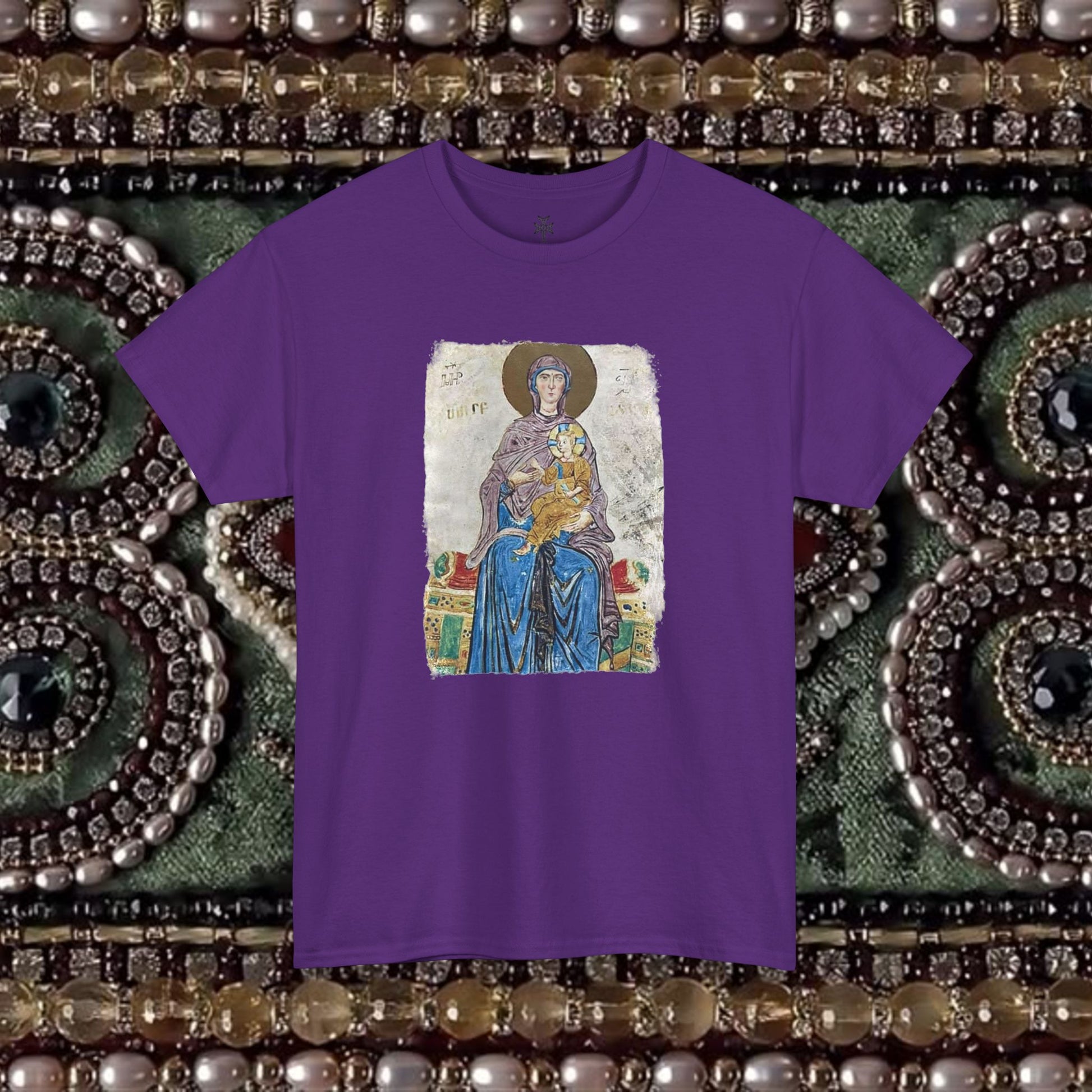 Armenian Manuscript Virgin and Christ Graphic T-Shirt