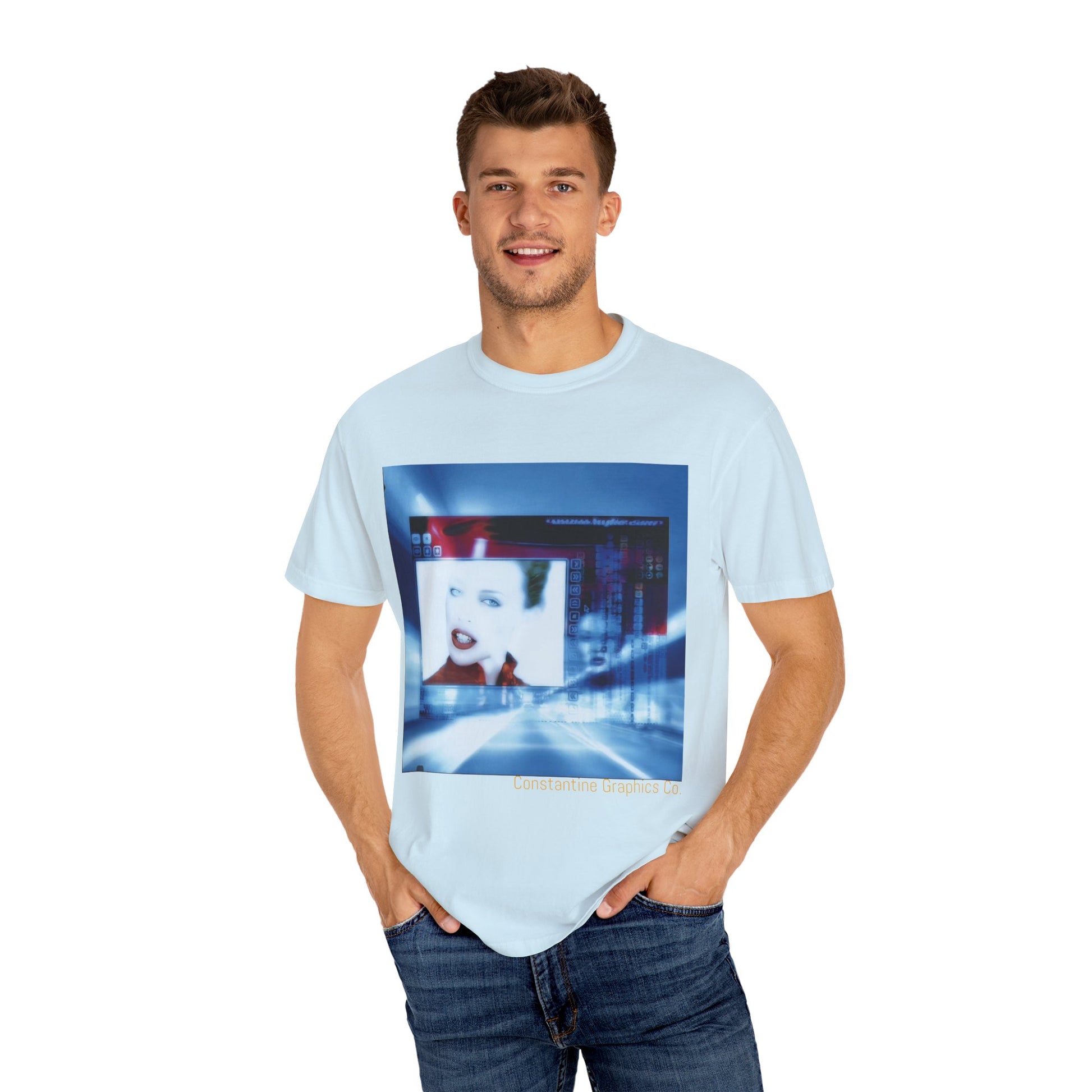 Digital Pop up Cyber Y2k Graphic TShirt