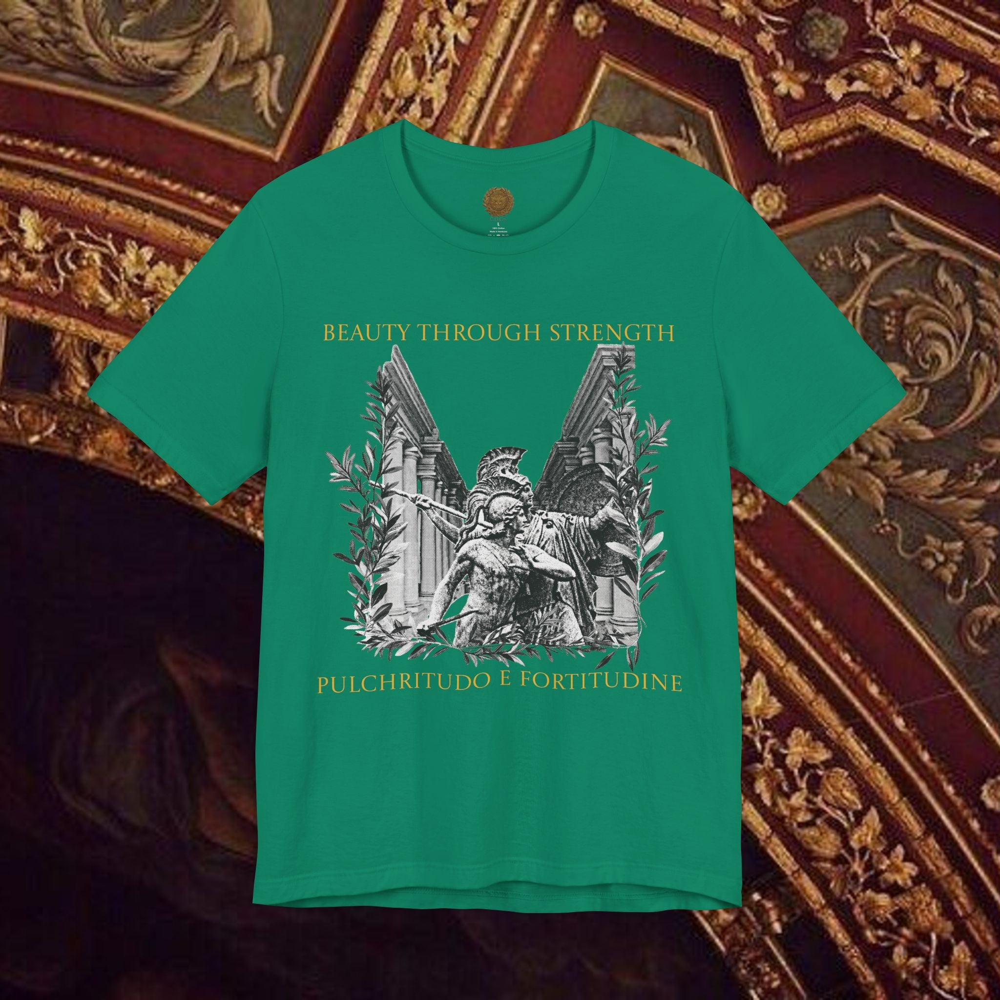 The Goddess's Protection Classically-Inspired Cotton Graphic T Shirt