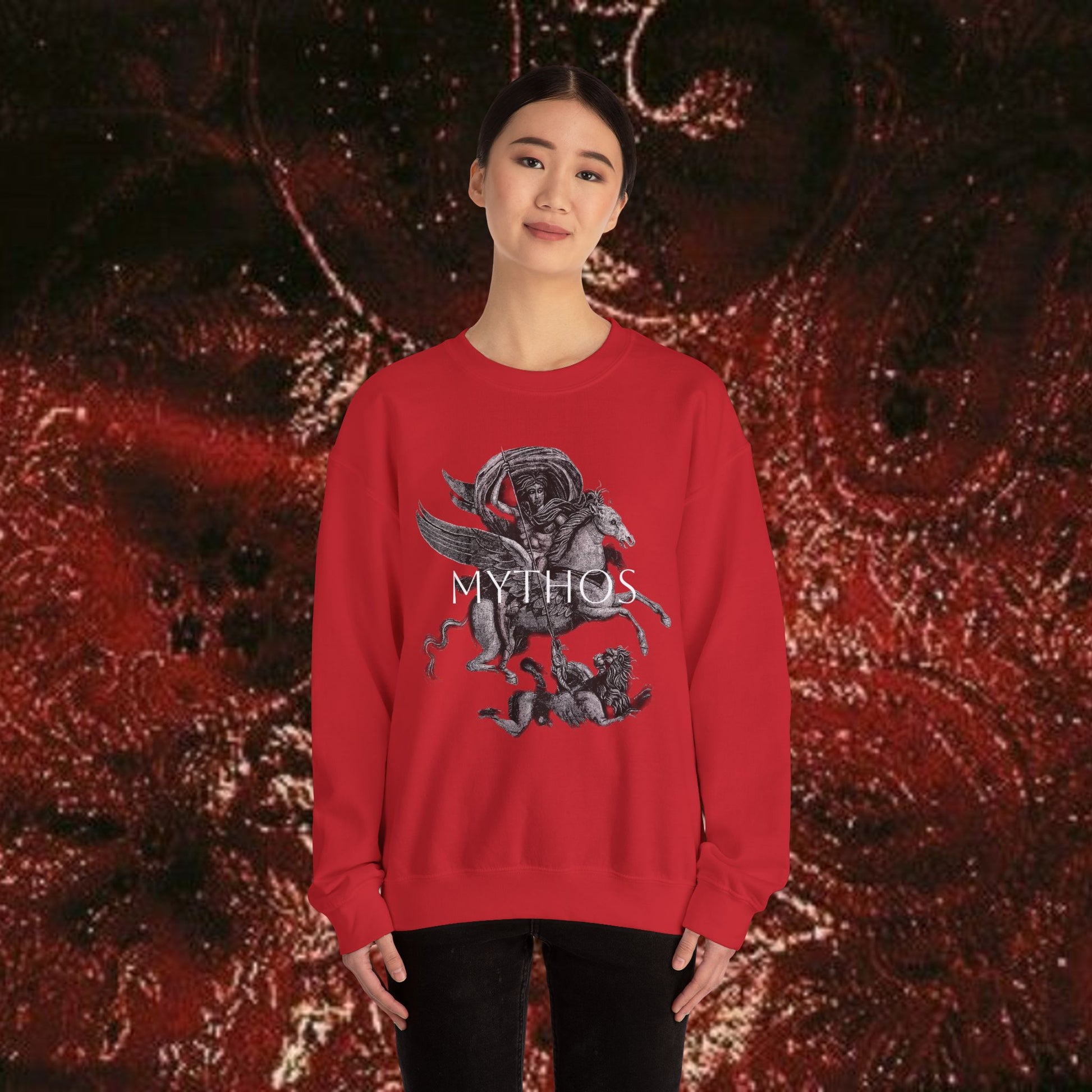 Warrior's Mythos Unisex Heavy Blend Sweatshirt.