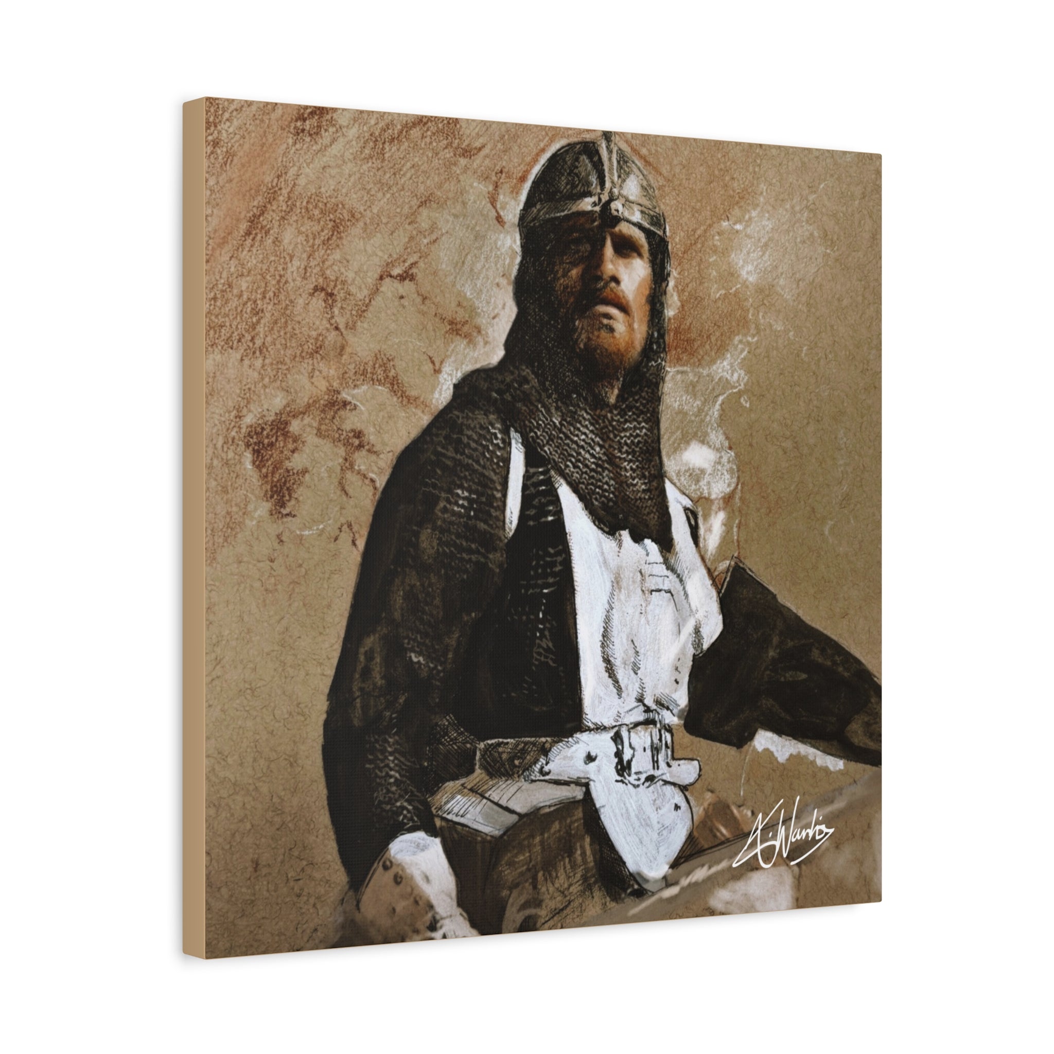 The Knight's Rest Medieval Fantasy Canvas