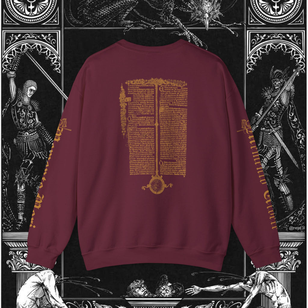 The Circle of Life Medieval Fantasy Inspired Graphic Sweatshirt