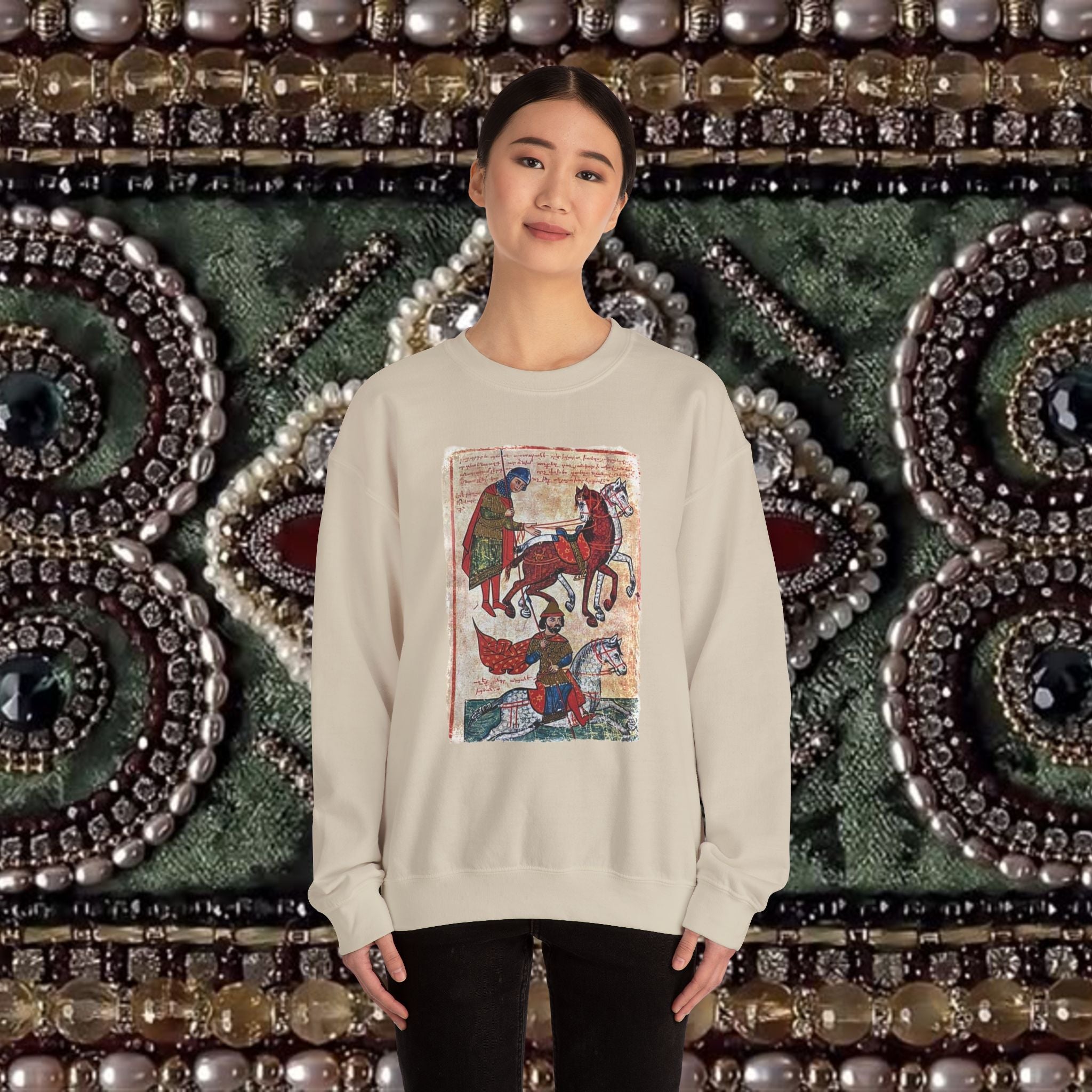 Ancient Armenian Manuscript Art T-Shirt - Sacred Heritage Design
