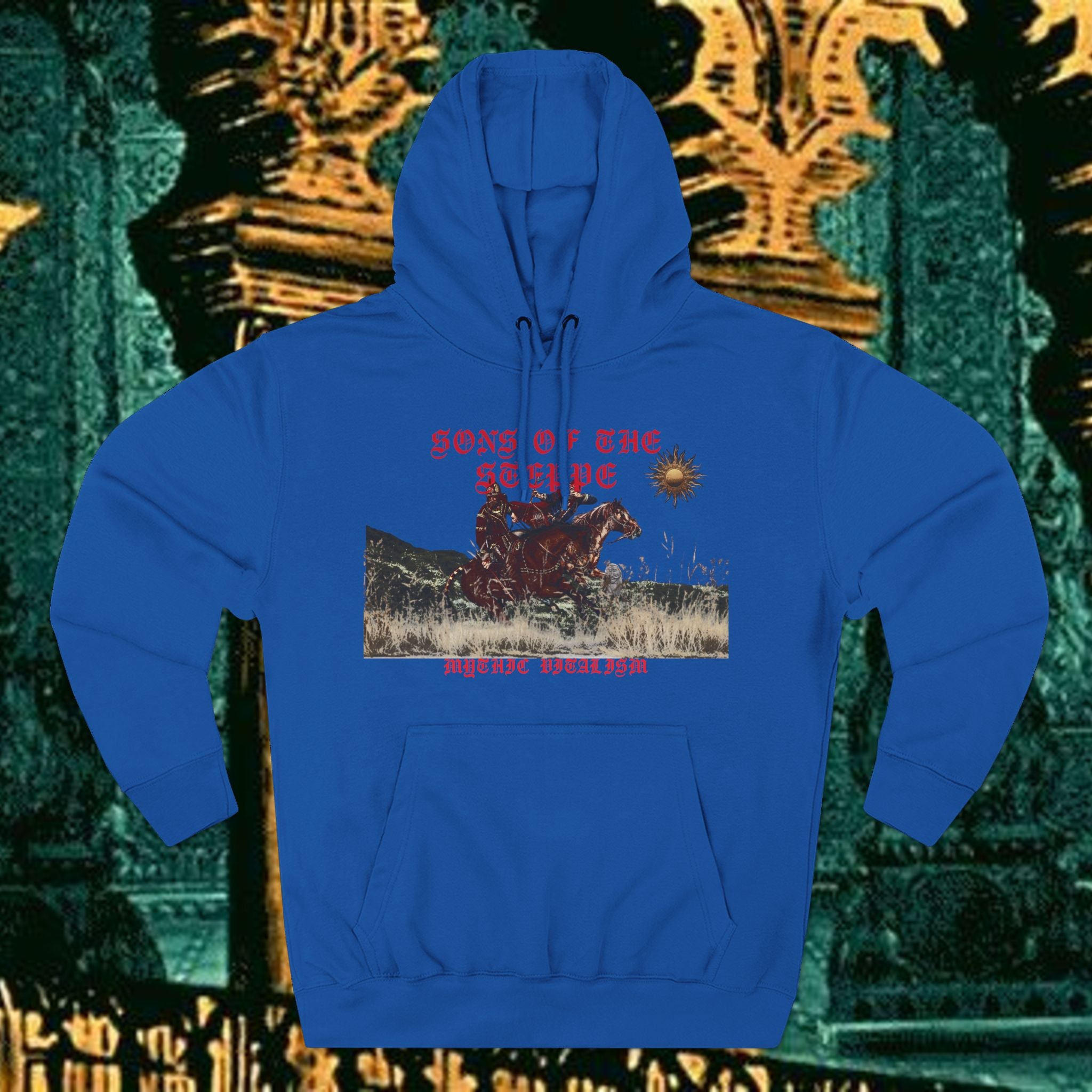 Son of the Steppe Fleece Medieval Graphic Hoodie