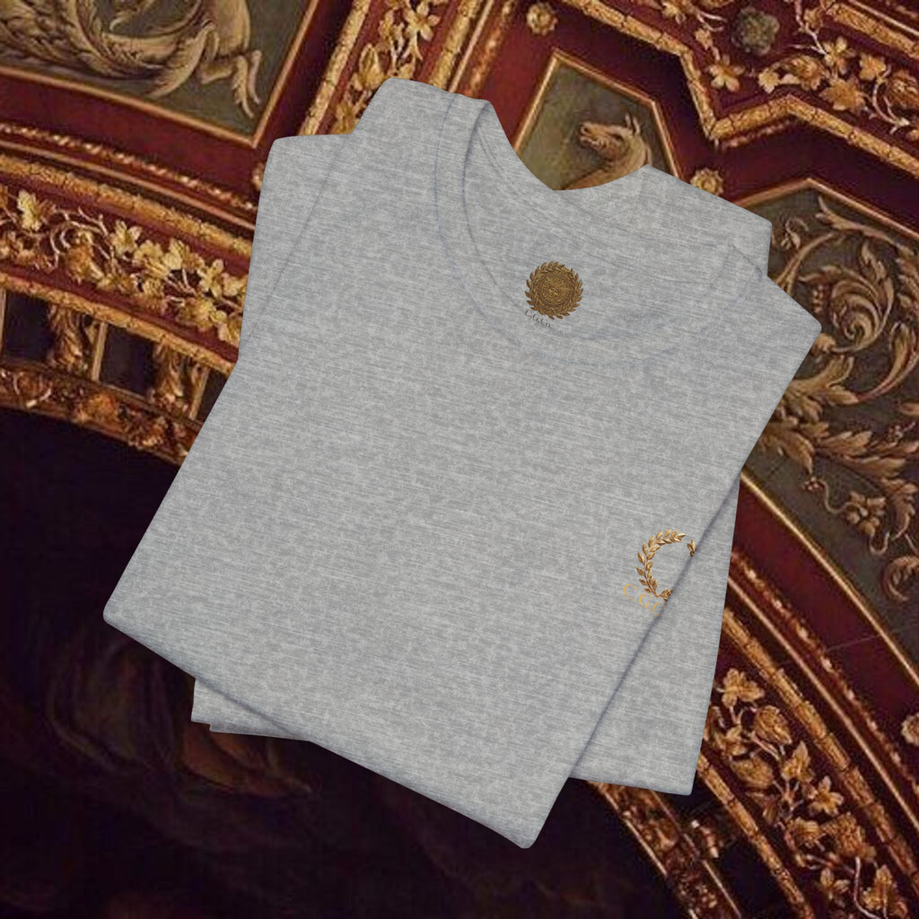 Guardian of the Temple Classically- Inspired Cotton Graphic T Shirt Back Version