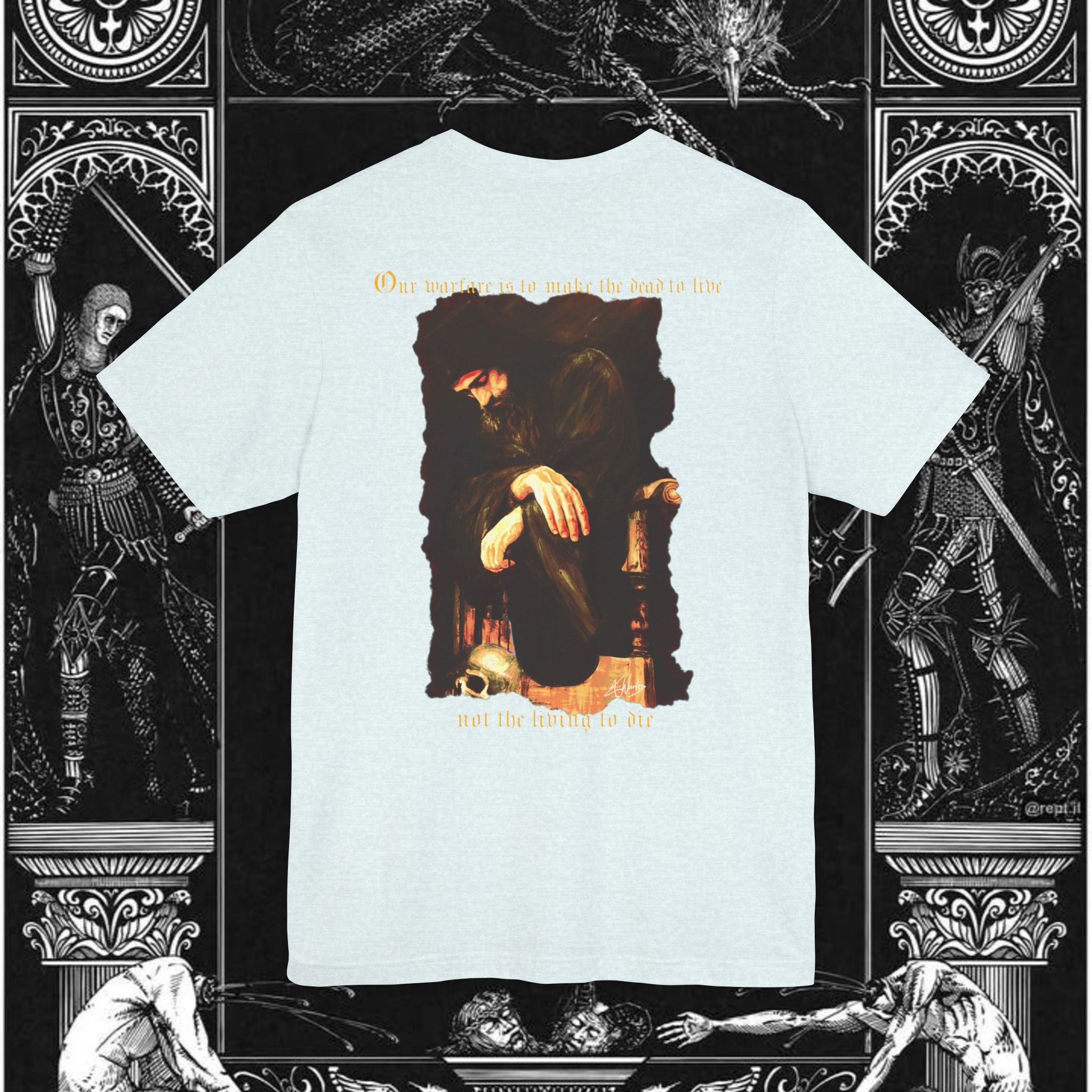 Man's Memento Medieval Fantasy Graphic T Shirt