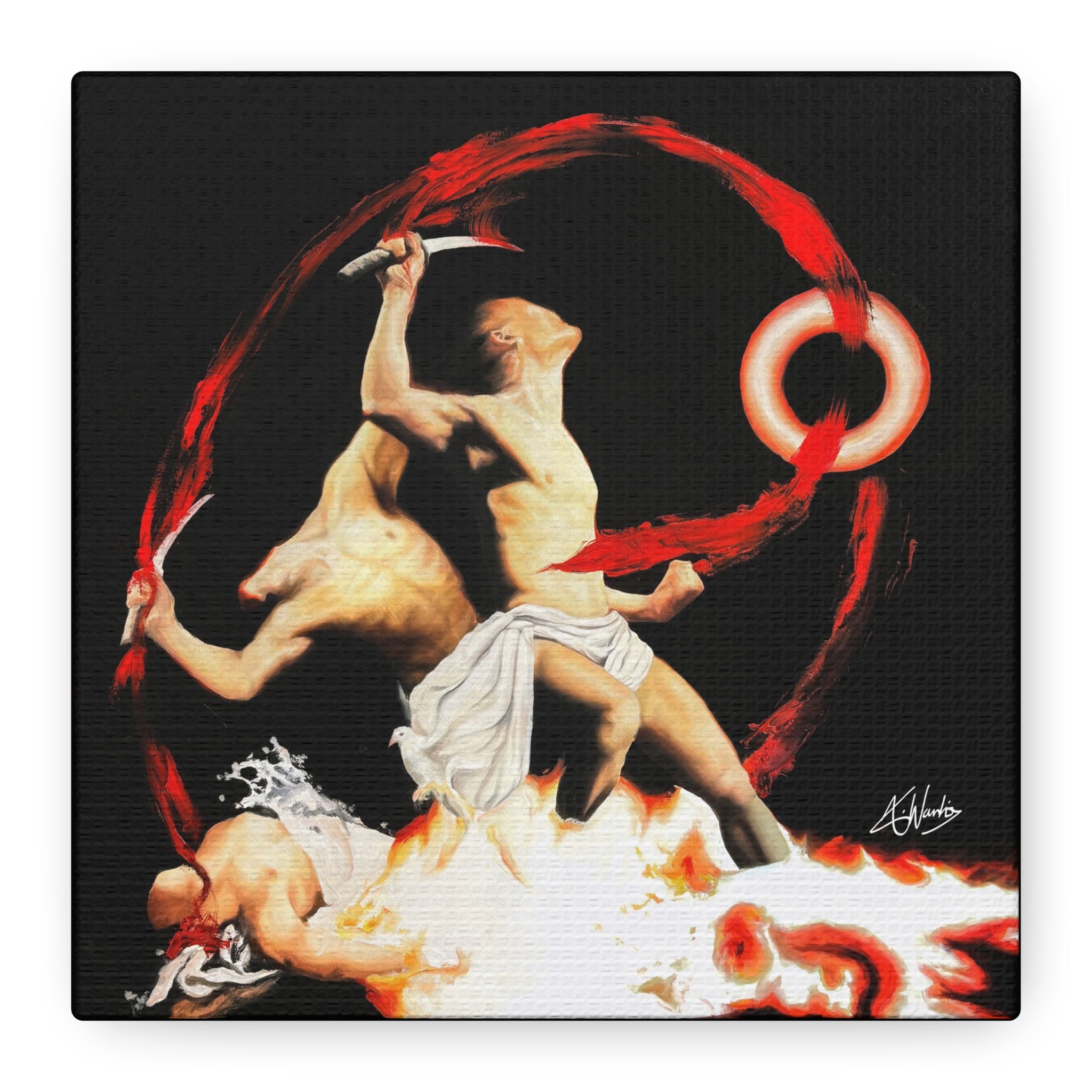 The Samurai's Vengeance Medieval Fantasy Canvas