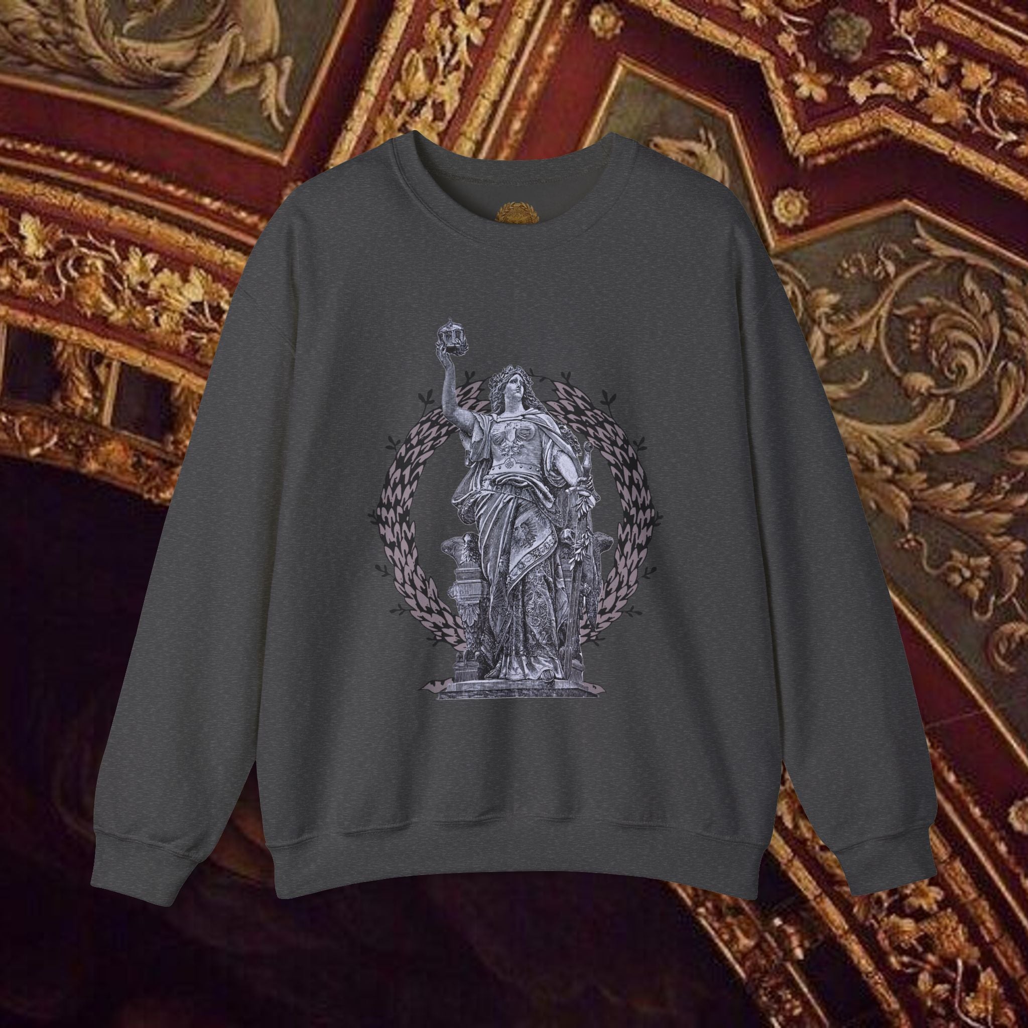 Goddess Victory Neo-Classical Crewneck Sweatshirt piece