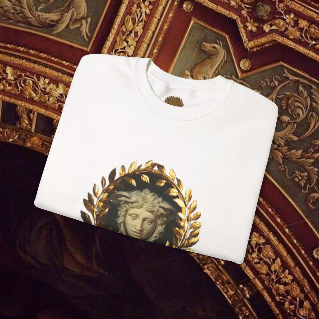 Medusa's Gaze Classical Inspired Mythology Unisex Heavy Blend Crewneck Graphic Sweatshirt