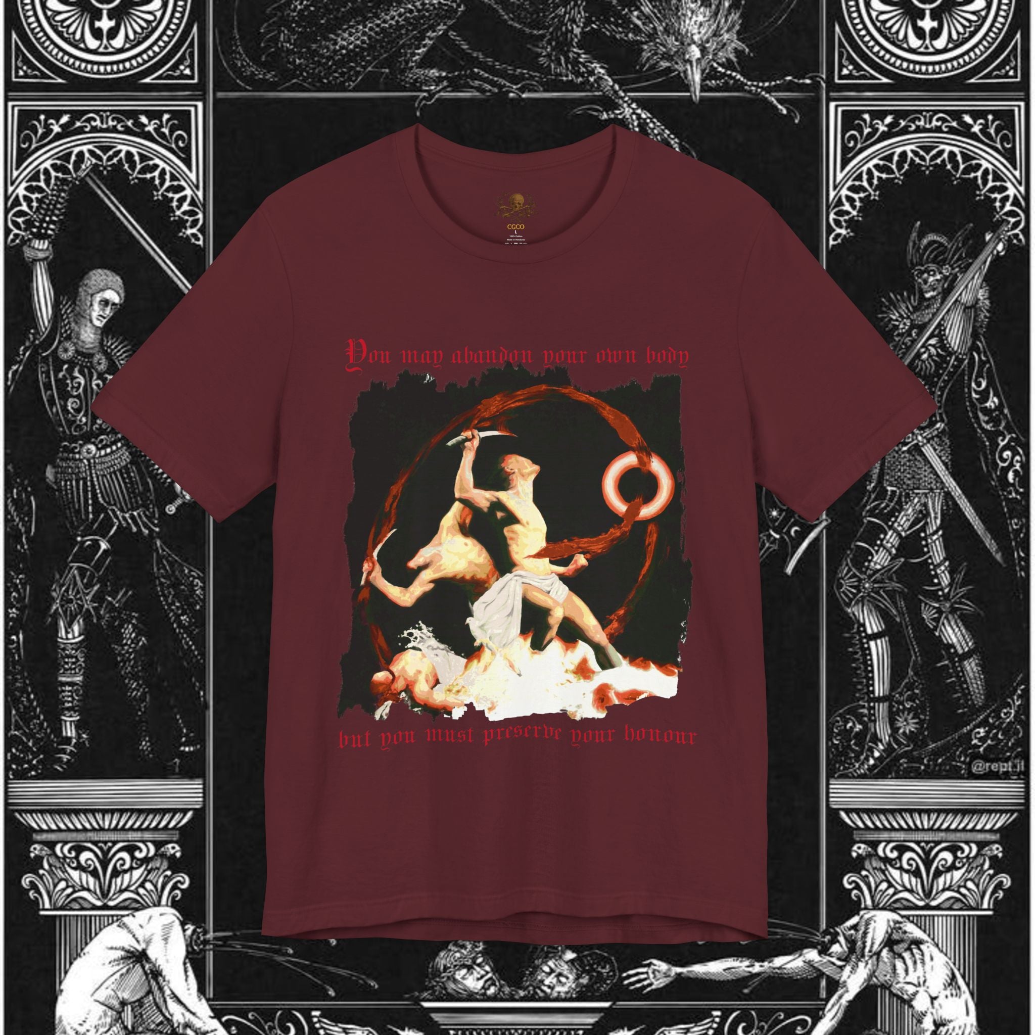 The Samurai's Vengeance Medieval Fantasy Graphic Shirt