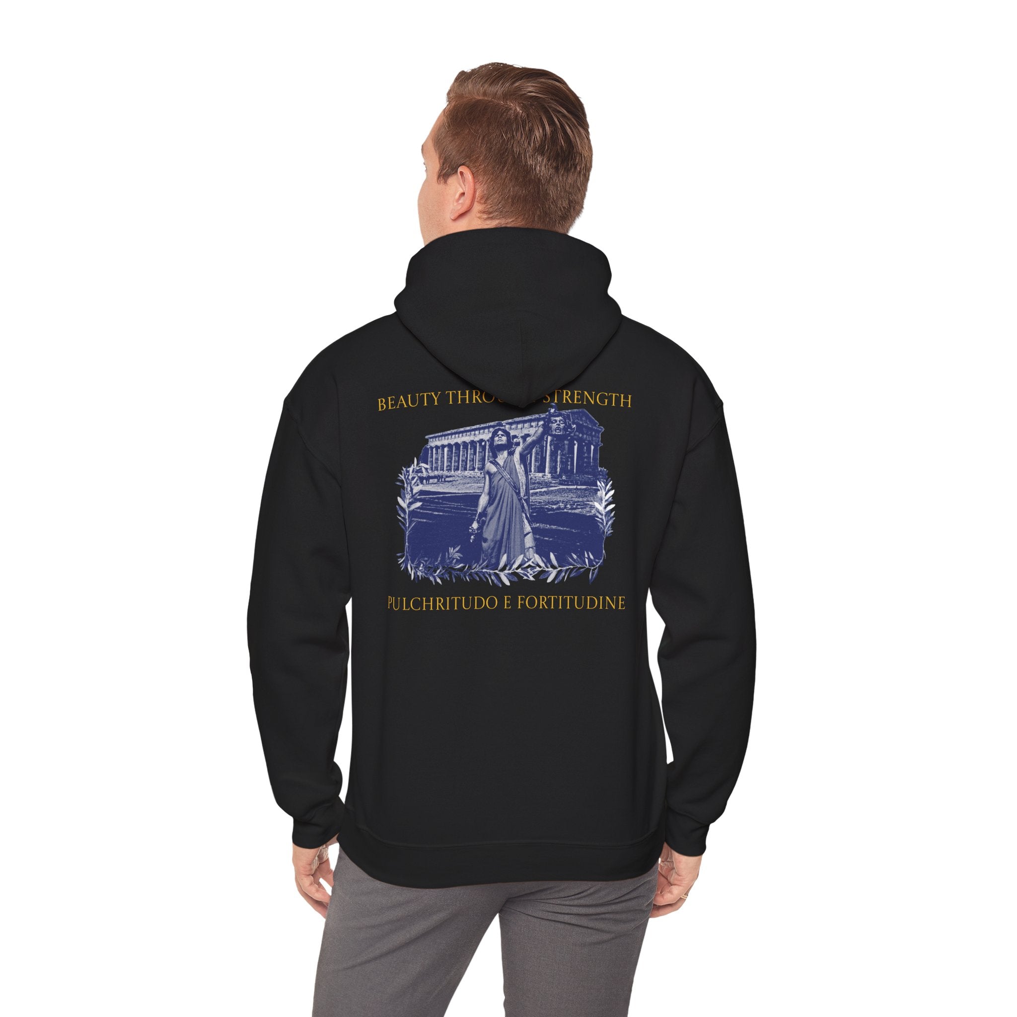 The Hero's Victory Classically-Themed Cotton Graphic Hoodie