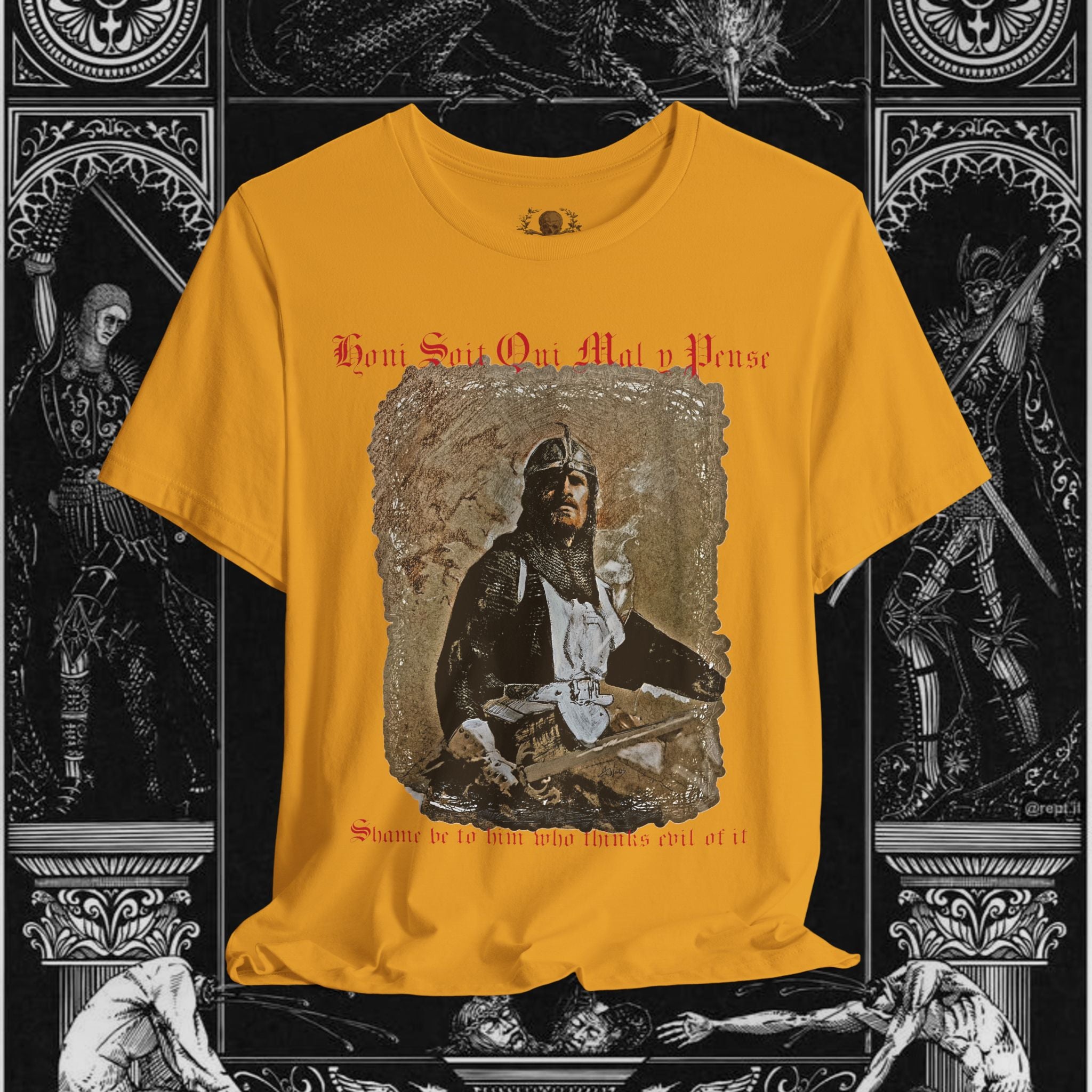 The Knight's Rest Medieval Fantasy Graphic T Shirt
