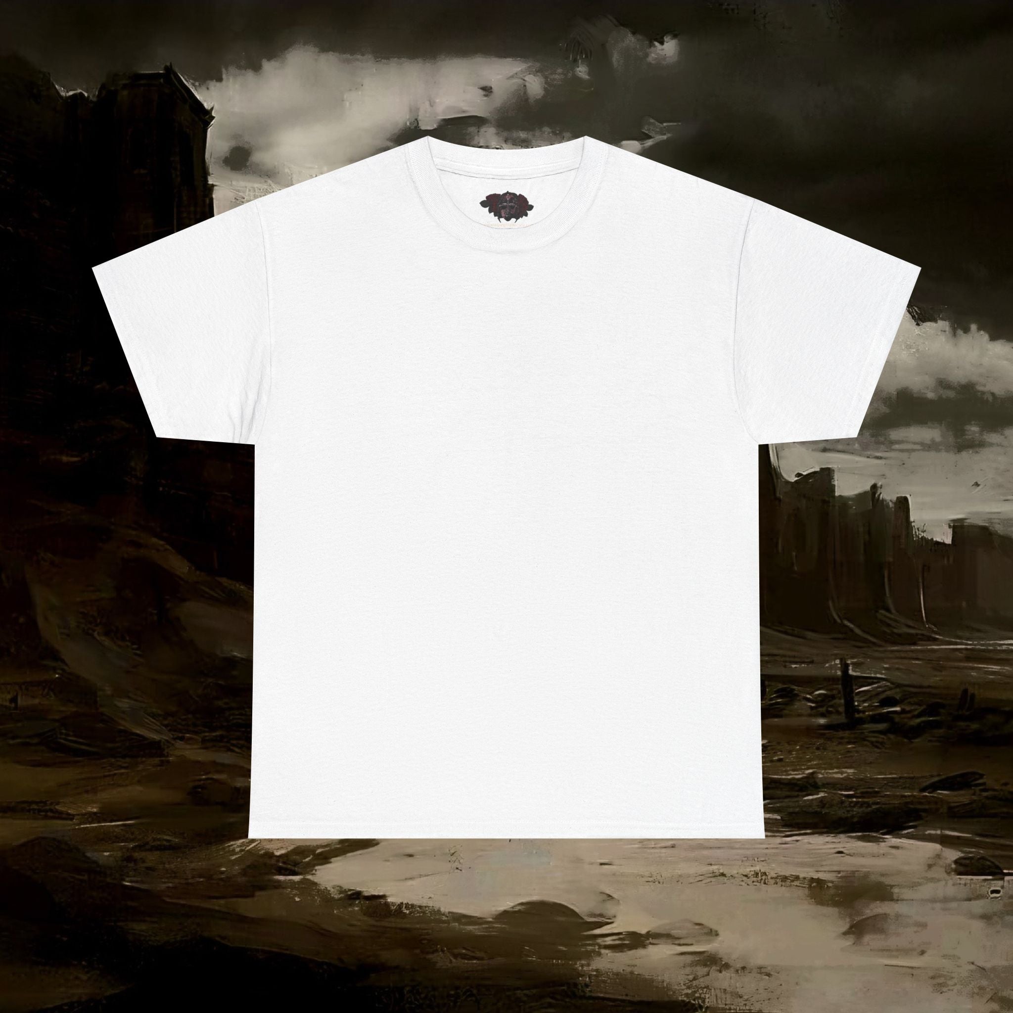 The Barbarian's Mirror Graphic T-Shirt Dark Fantasy Medieval Inspired Tee. Back Version