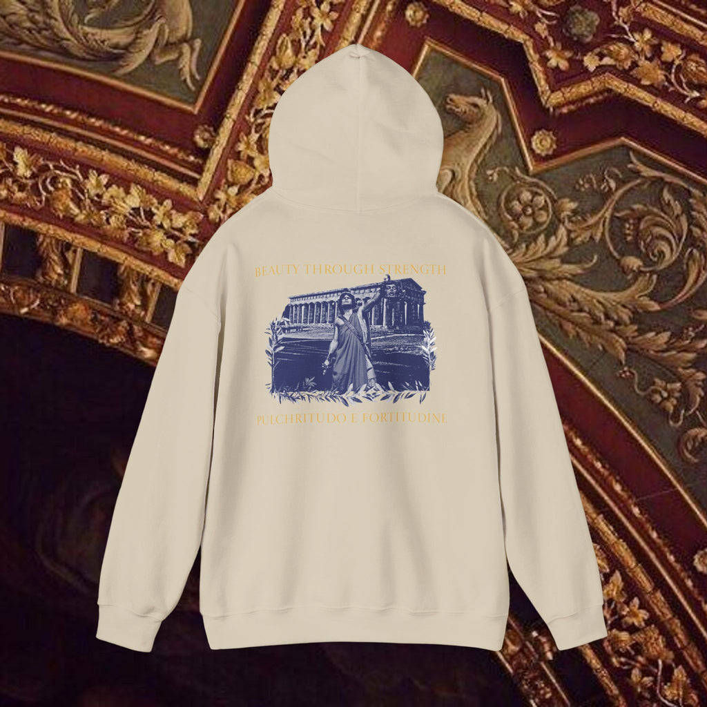 The Hero's Victory Classically-Themed Cotton Graphic Hoodie