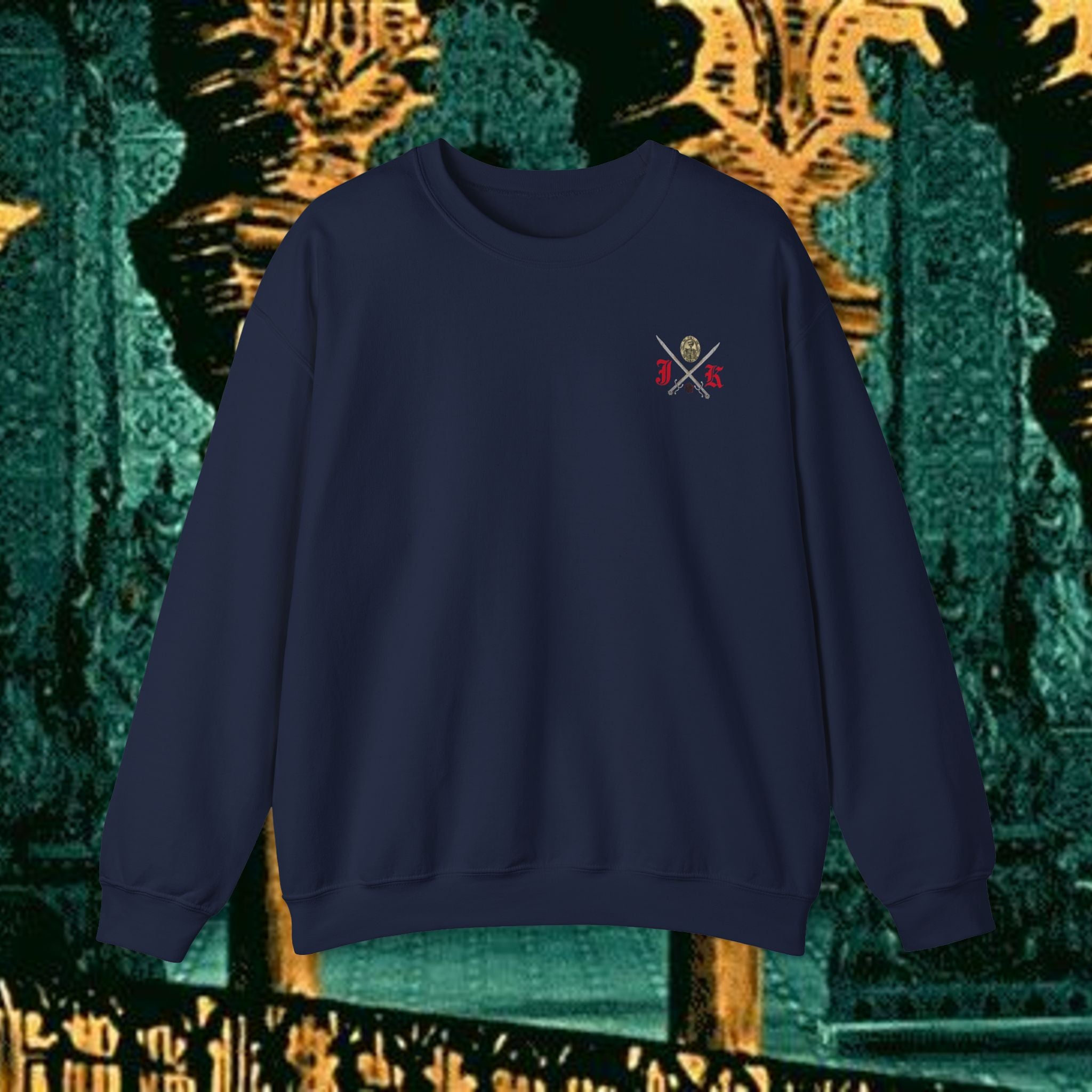 Mythic Vitalism, Sanguis Christianus Vetus Exploration and Adventure Inspired Crewneck Sweatshirt – Back Version