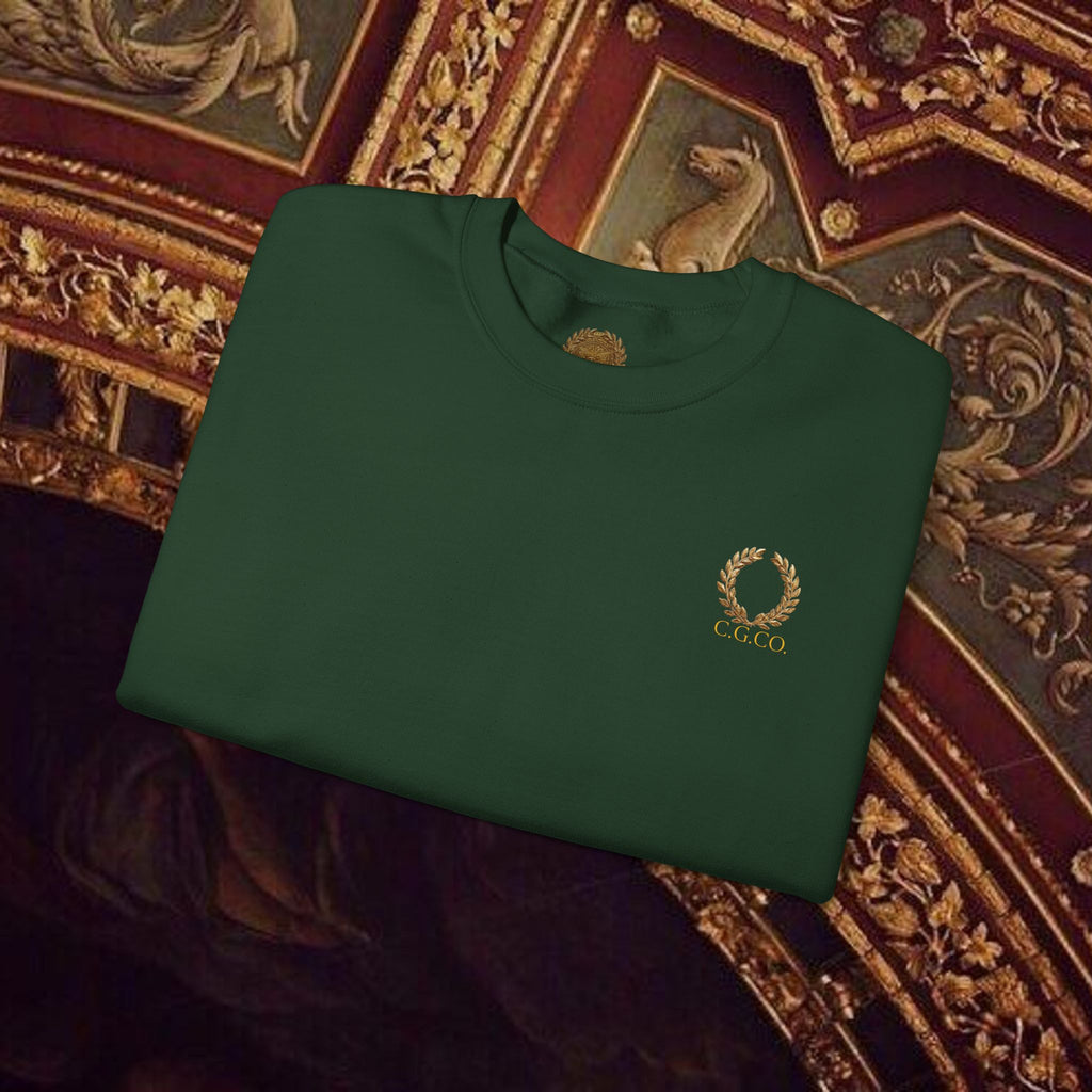 The Hero's Victory Classically-Themed Cotton Graphic Sweatshirt Back Version