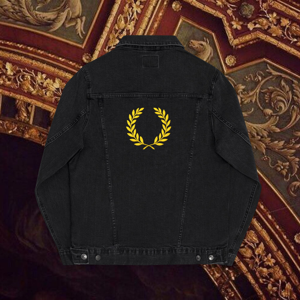 The Emperor's Golden Laurel Unisex Denim Jacket (Embroidery)
