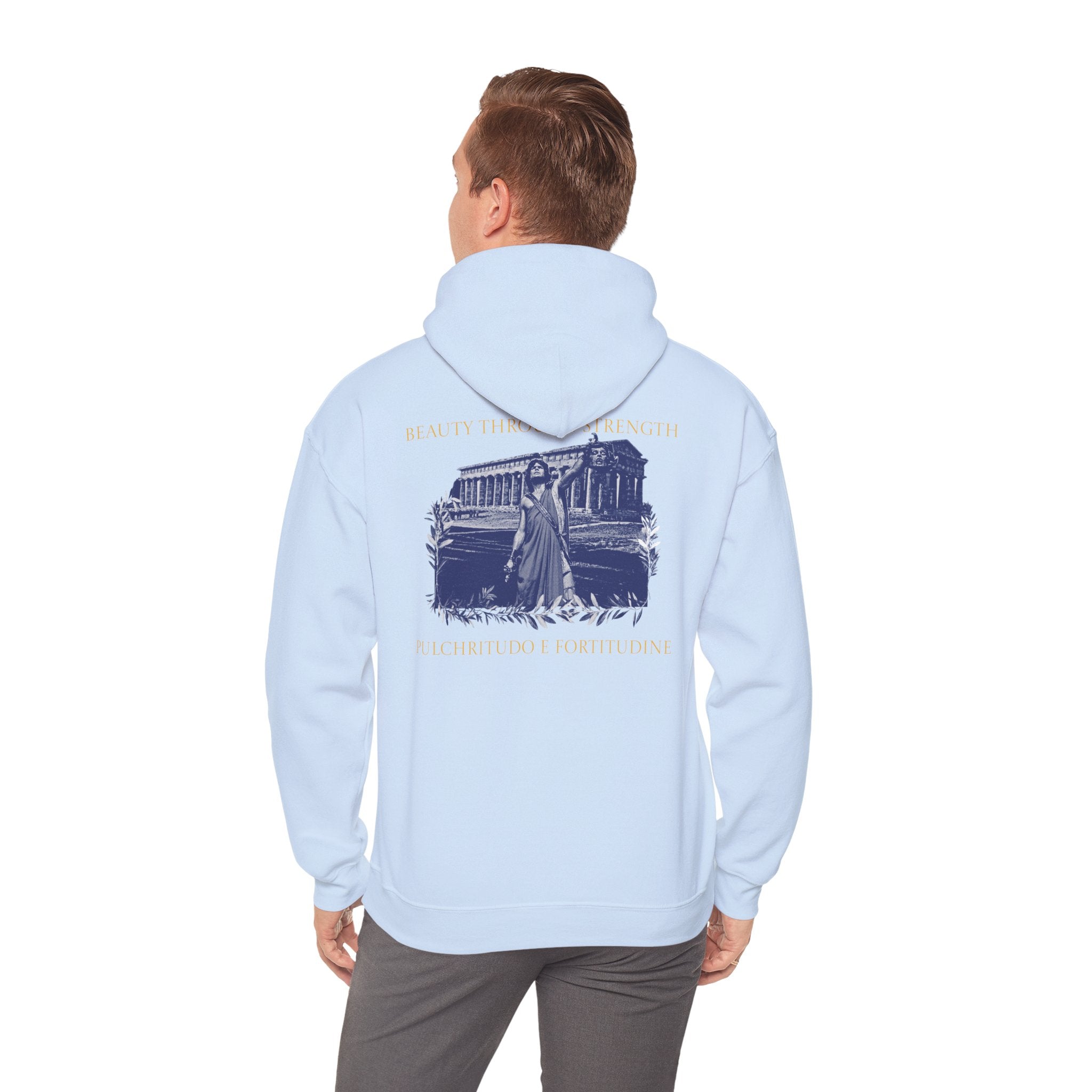 The Hero's Victory Classically-Themed Cotton Graphic Hoodie