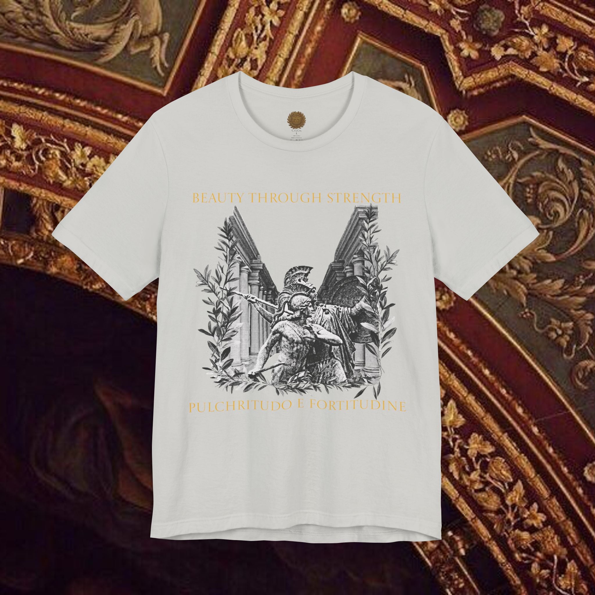 The Goddess's Protection Classically-Inspired Cotton Graphic T Shirt