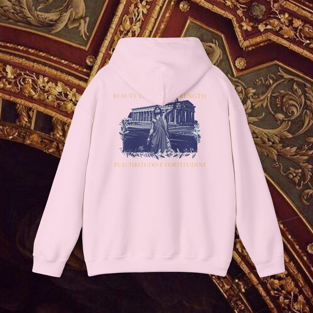 The Hero's Victory Classically-Themed Cotton Graphic Hoodie