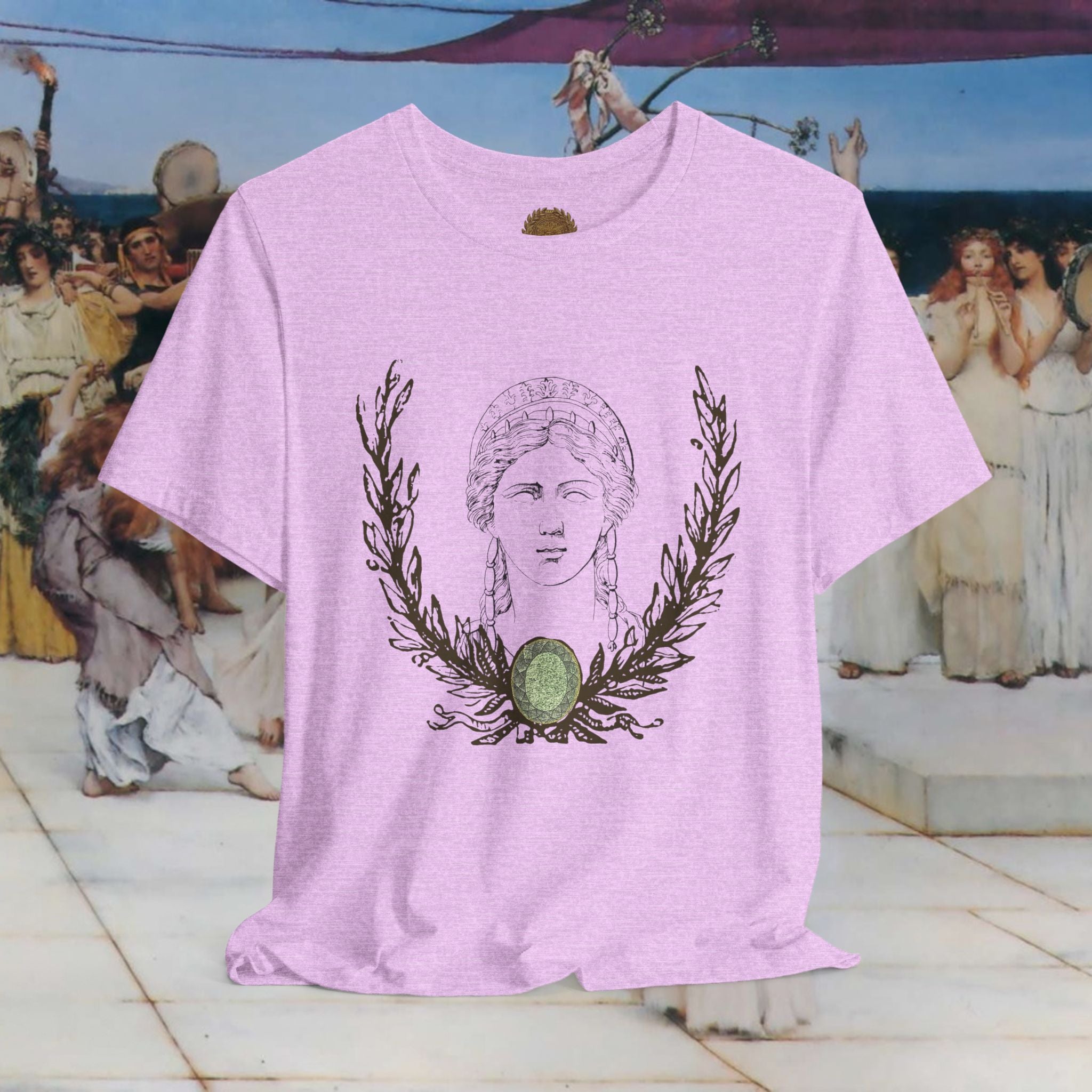 Hera's Wondering – Greek Goddess Ornate Diadem T-Shirt