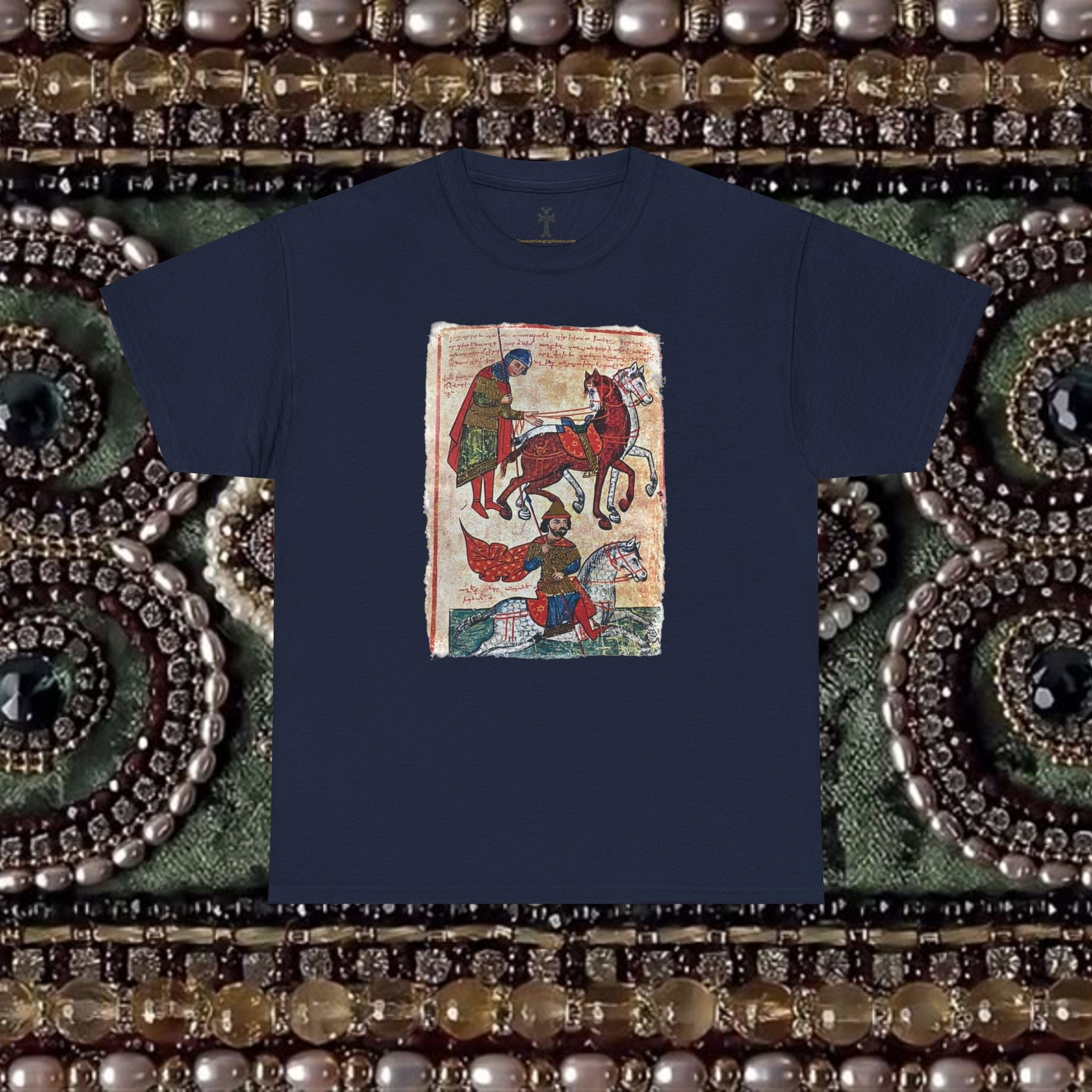 Ancient Armenian Manuscript Art T-Shirt - Sacred Heritage Design