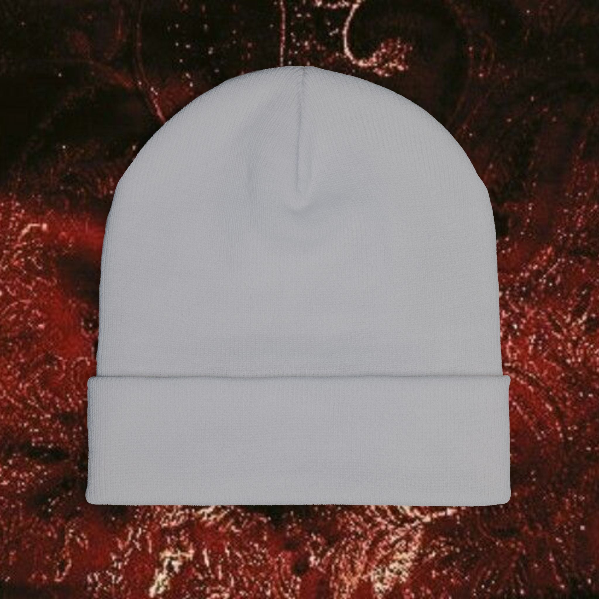 Golden Laurel Embroidered Knit Beanie - Ancient Greek Inspired Winter Hat